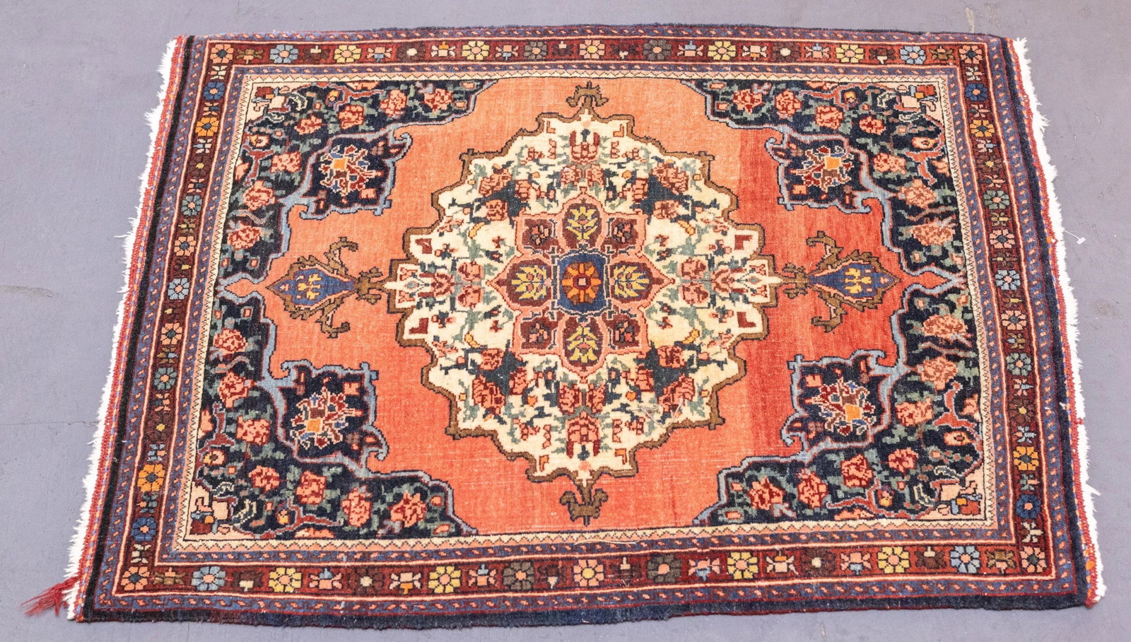 Late 19th Century Fine Antique Persian Farahan Sarouk Rug 2'3'' X 2'11'' - 5