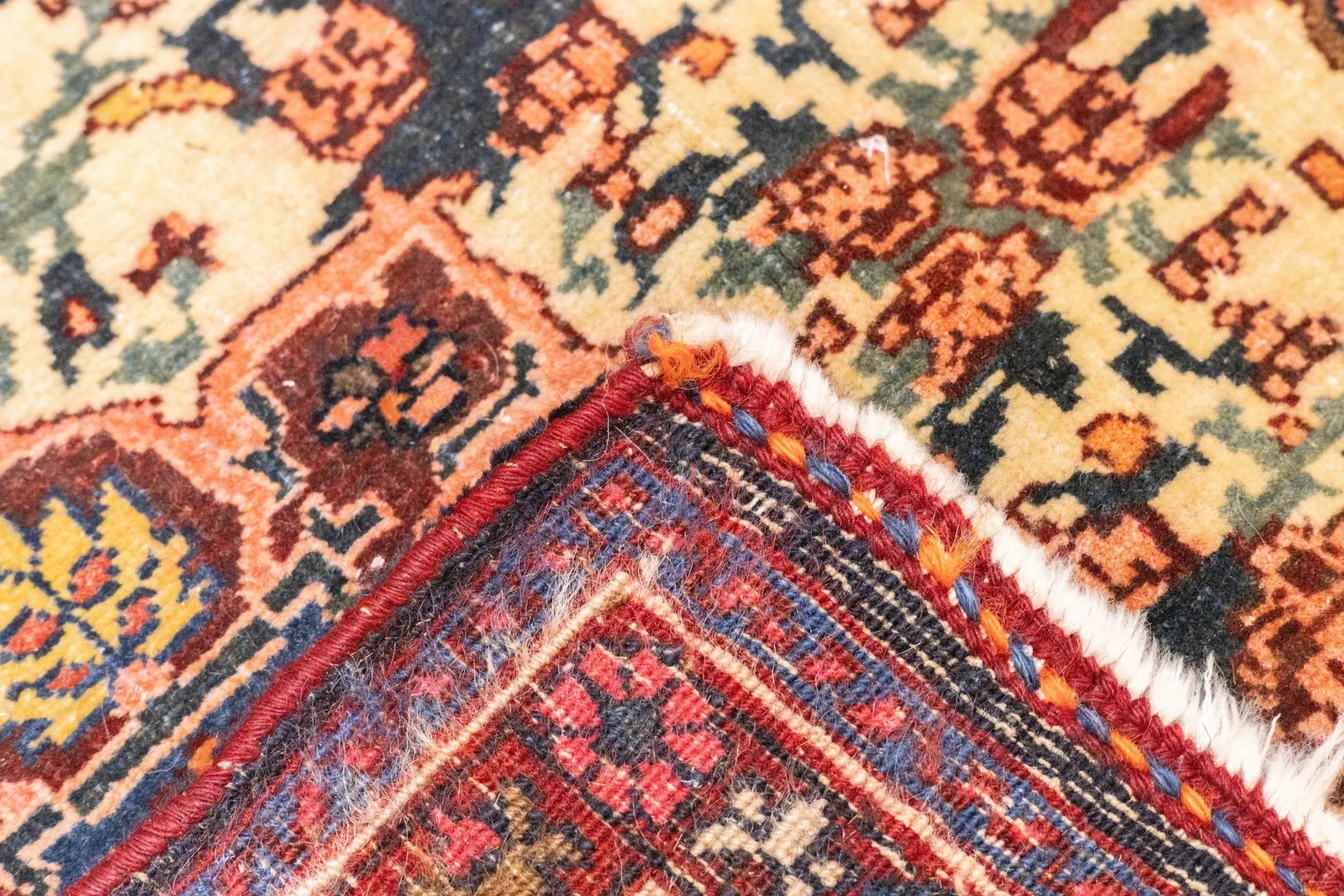 Late 19th Century Fine Antique Persian Farahan Sarouk Rug 2'3'' X 2'11'' - 8