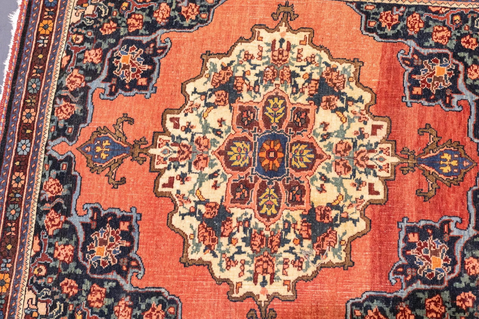 Late 19th Century Fine Antique Persian Farahan Sarouk Rug 2'3'' X 2'11'' - 9