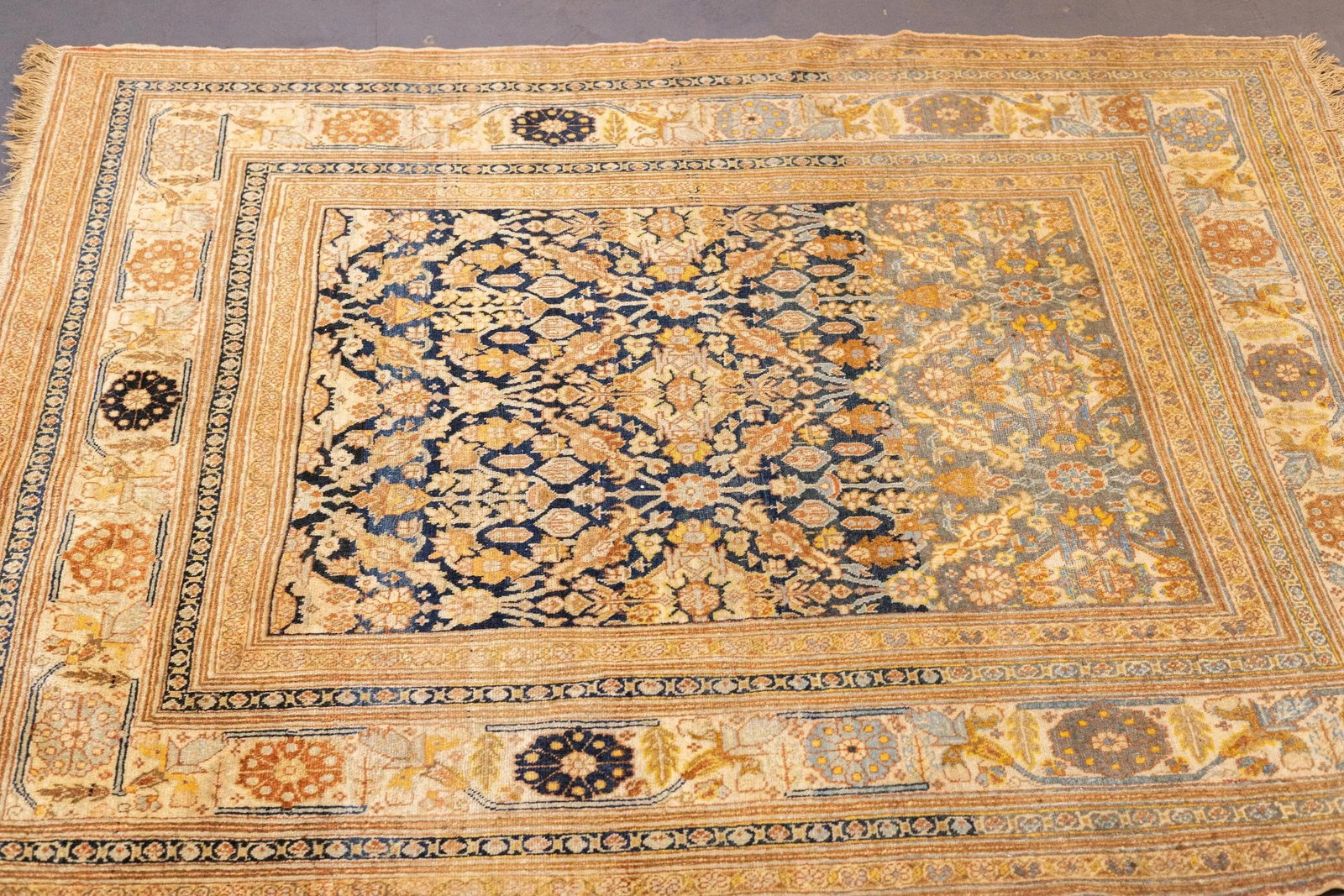 Late 19th Century Antique Haji Jalili Tabriz Rug 4'5'' X 5'4'' - 10
