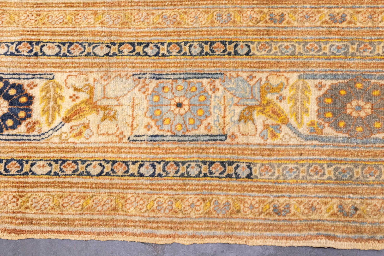 Late 19th Century Antique Haji Jalili Tabriz Rug 4'5'' X 5'4'' - 6