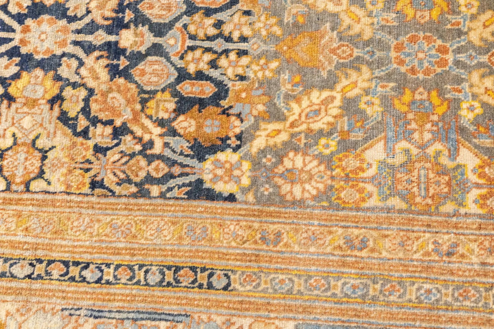 Late 19th Century Antique Haji Jalili Tabriz Rug 4'5'' X 5'4'' - 7