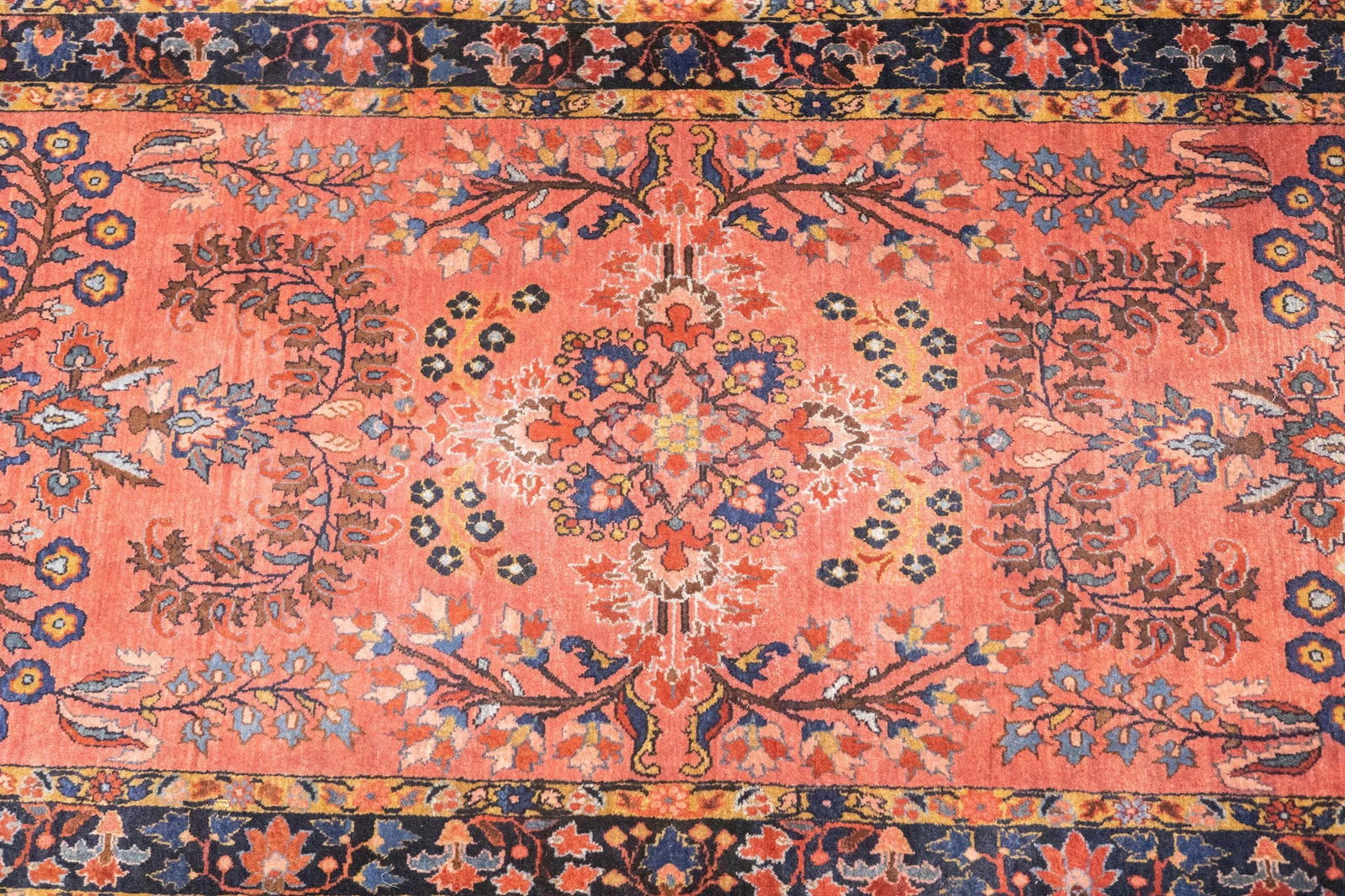 Fine Antique Persian Mohajeran Sarouk Rug 2'6'' X 4'10'' - 10