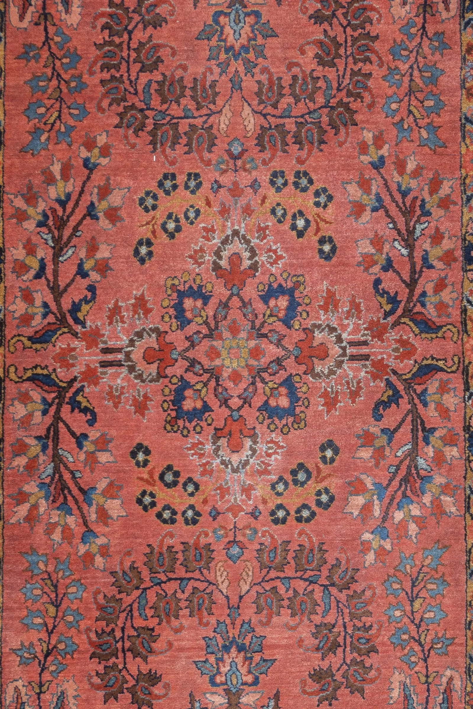 Fine Antique Persian Mohajeran Sarouk Rug 2'6'' X 4'10'' - 3