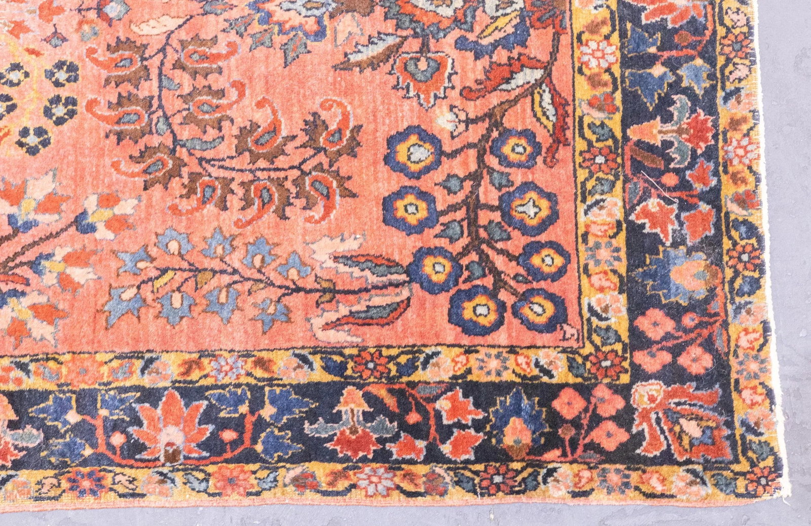 Fine Antique Persian Mohajeran Sarouk Rug 2'6'' X 4'10'' - 8