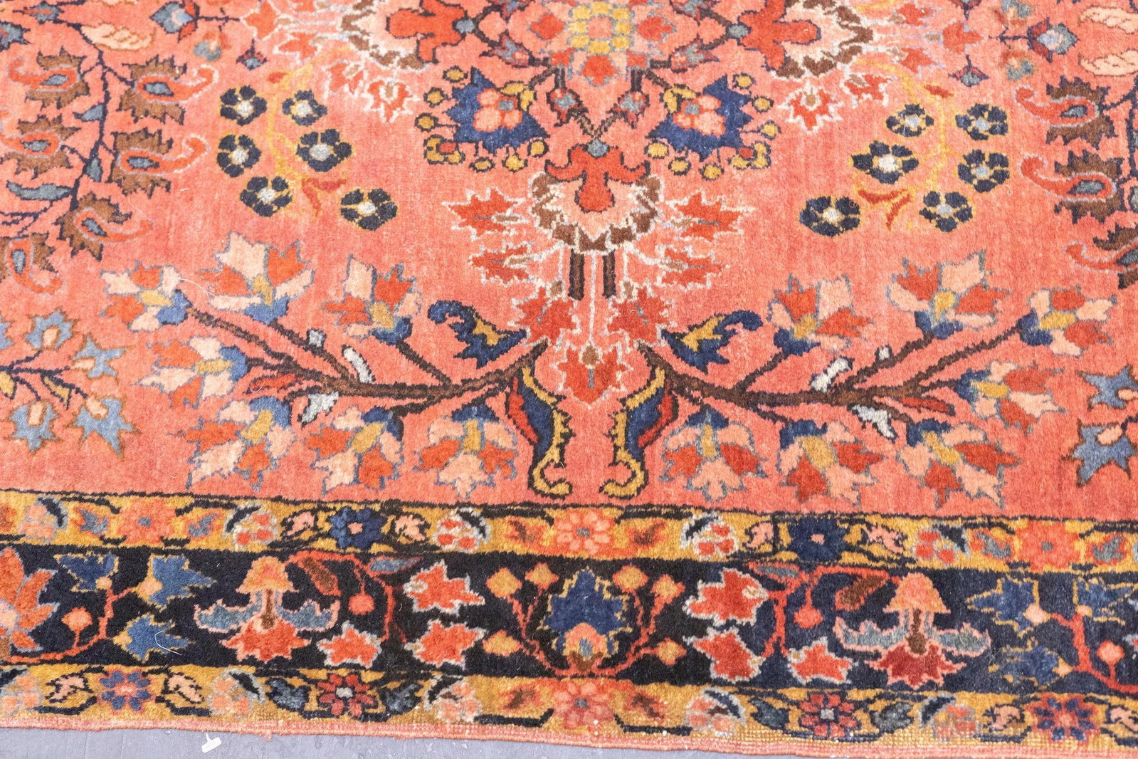 Fine Antique Persian Mohajeran Sarouk Rug 2'6'' X 4'10'' - 9