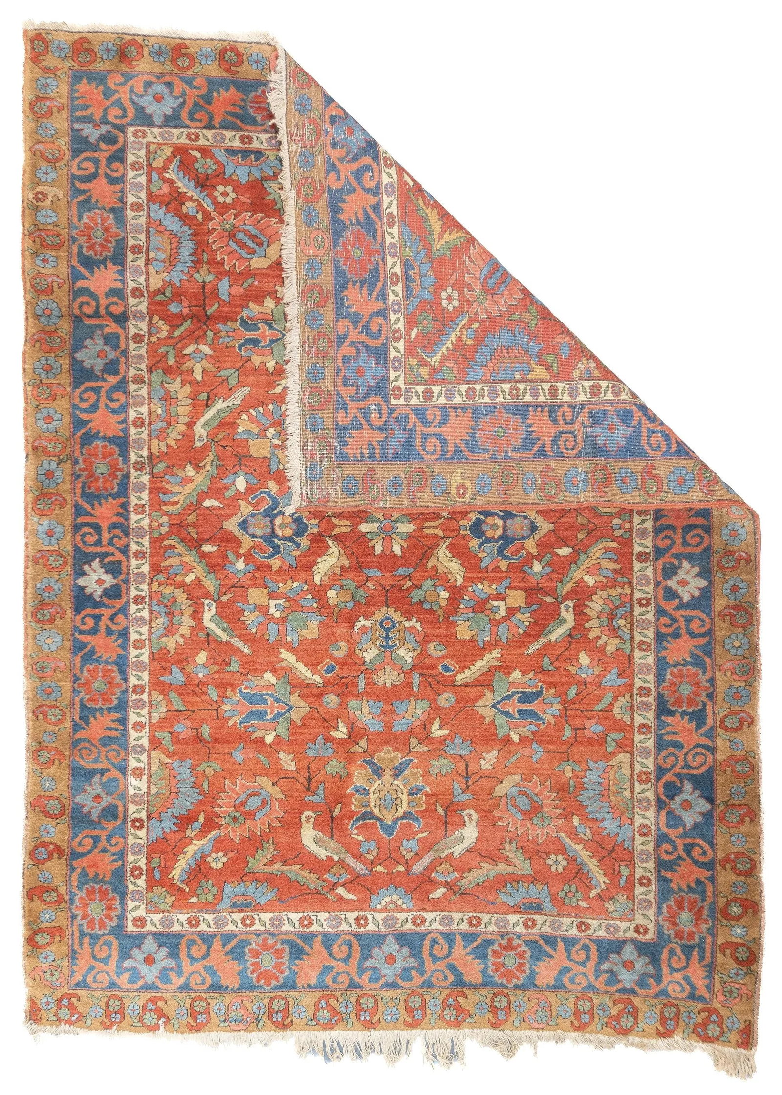 Antique Persian Heriz Rug 4'10'' X 6'6'' - 2