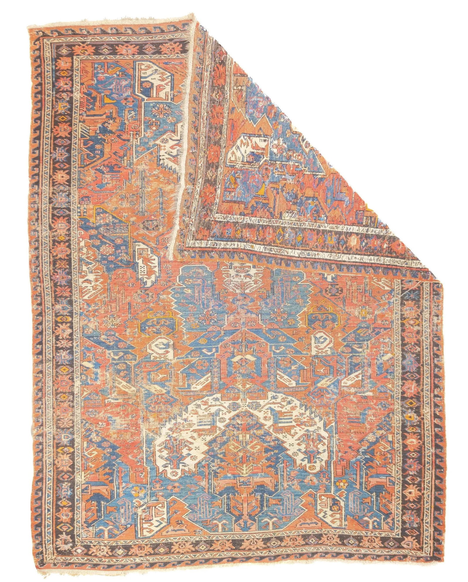 Antique Dragon Soumak Rug 5'1'' X 6'9'' - 2
