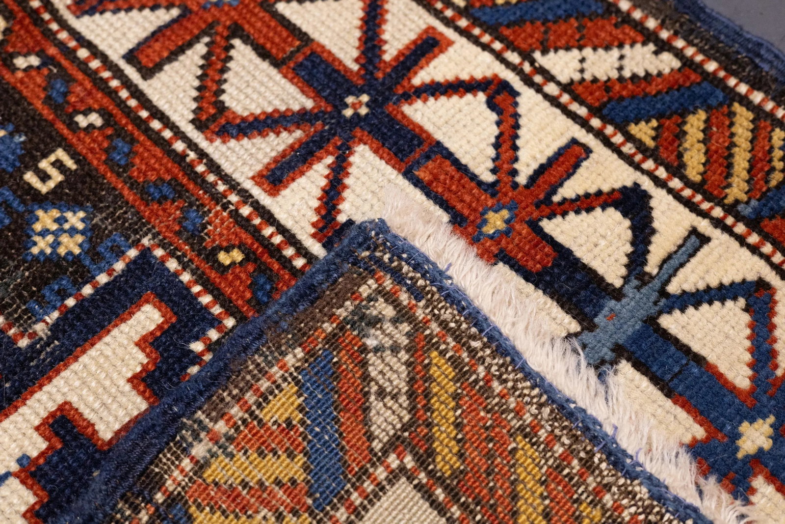 Antique Caucasian Shirvan Lezgi Design Rug 2'10'' X 4'10'' - 11