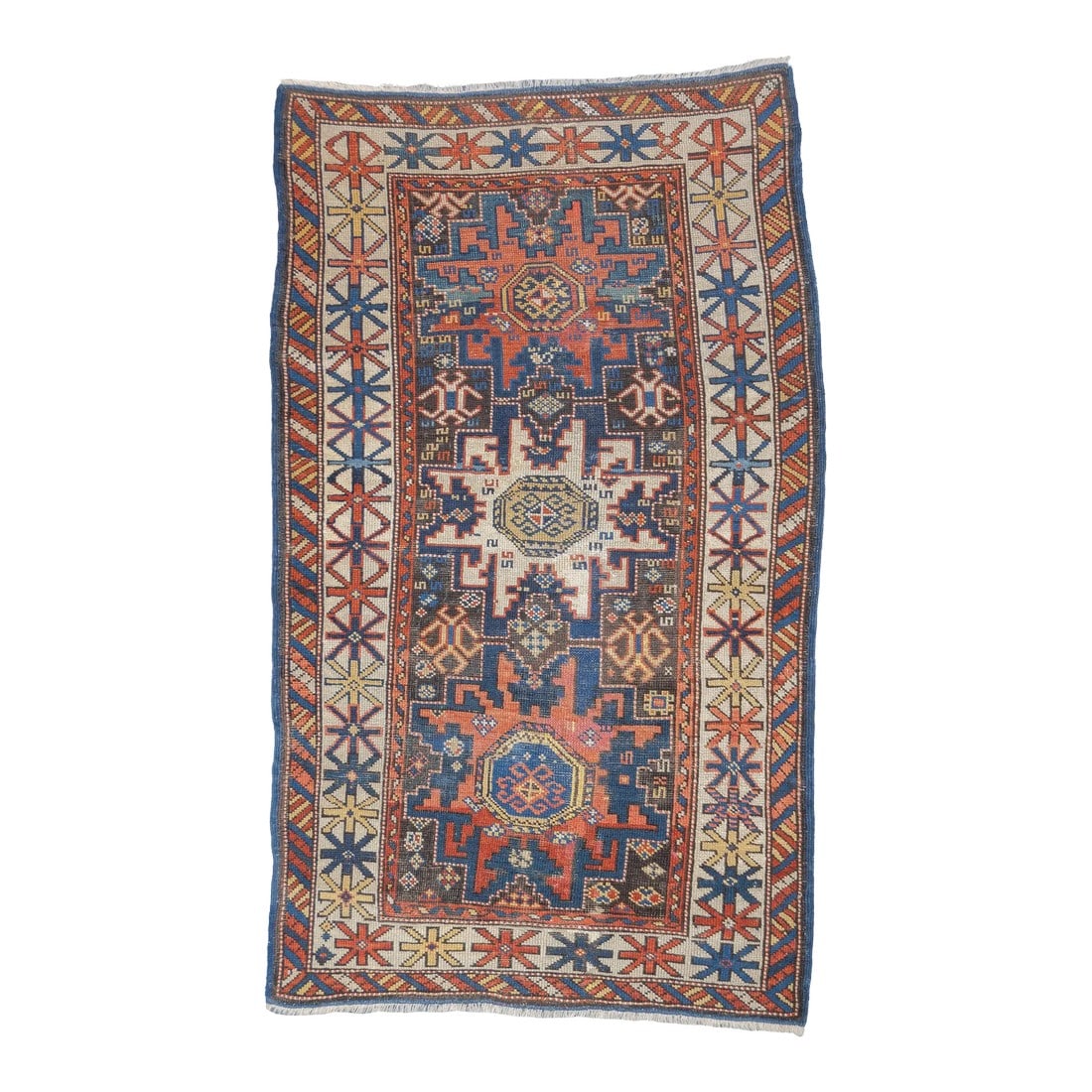 Antique Caucasian Shirvan Lezgi Design Rug 2'10'' X 4'10'' (1 of 12)