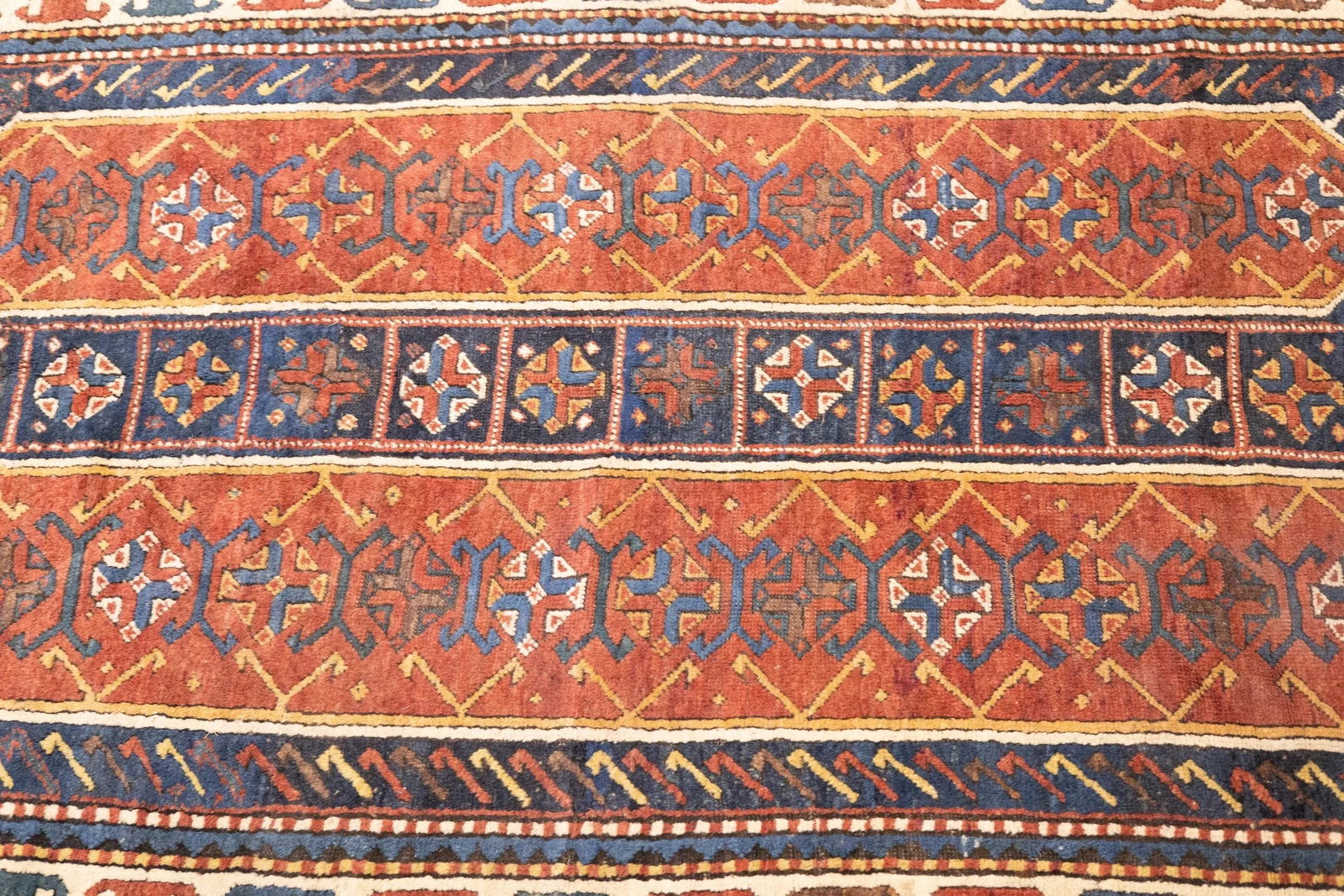Antique Caucasian Kazak Rug 4'4'' X 8'0" - 11