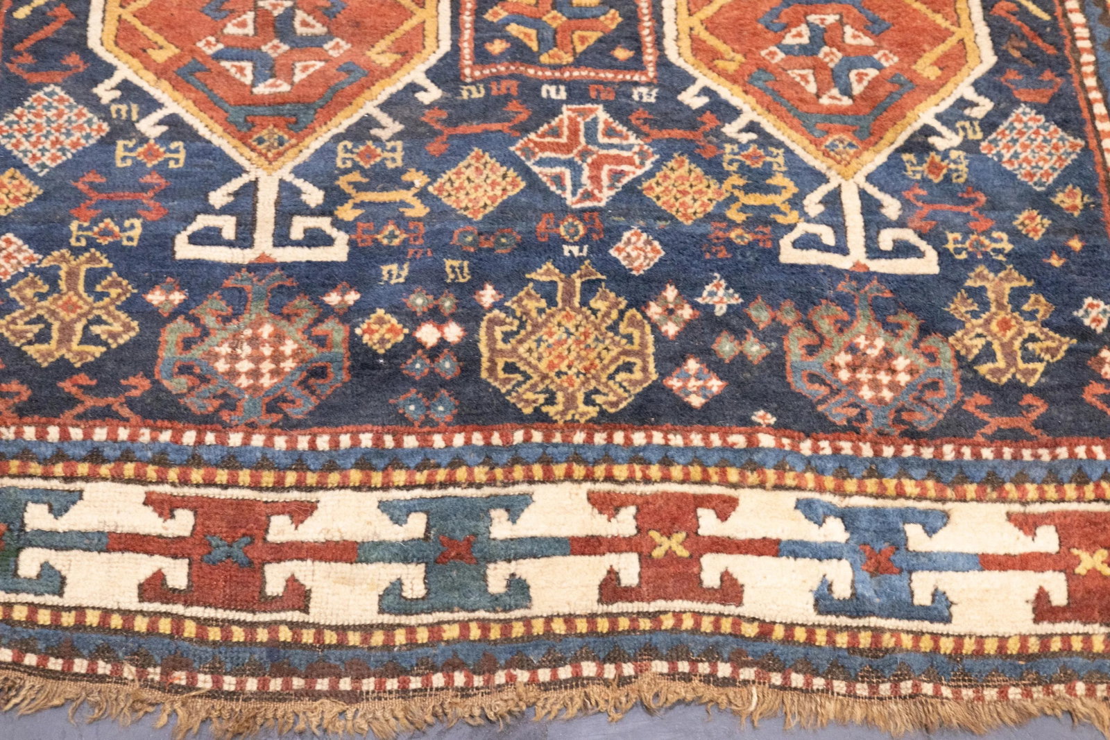 Antique Caucasian Kazak Rug 4'4'' X 8'0" - 5