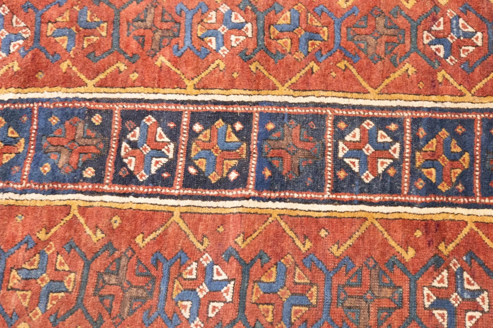 Antique Caucasian Kazak Rug 4'4'' X 8'0" - 8