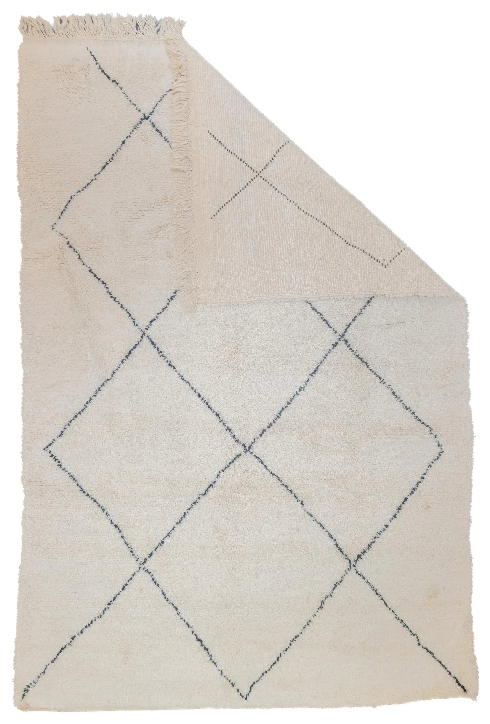 Fine Vintage Moroccan Wool Rug 5'8'' X 8'6'' - 2