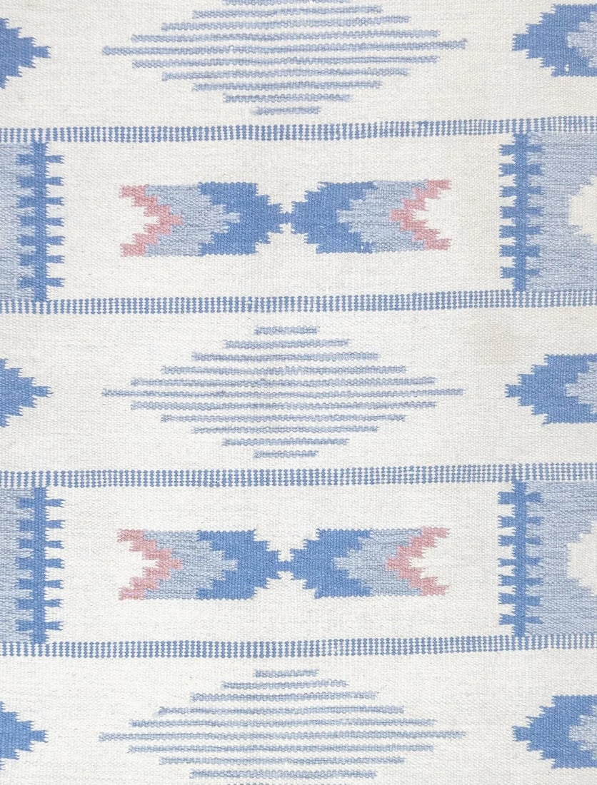 Vintage Swedish Kilim Rug 4'5'' X 6'3'' - 3