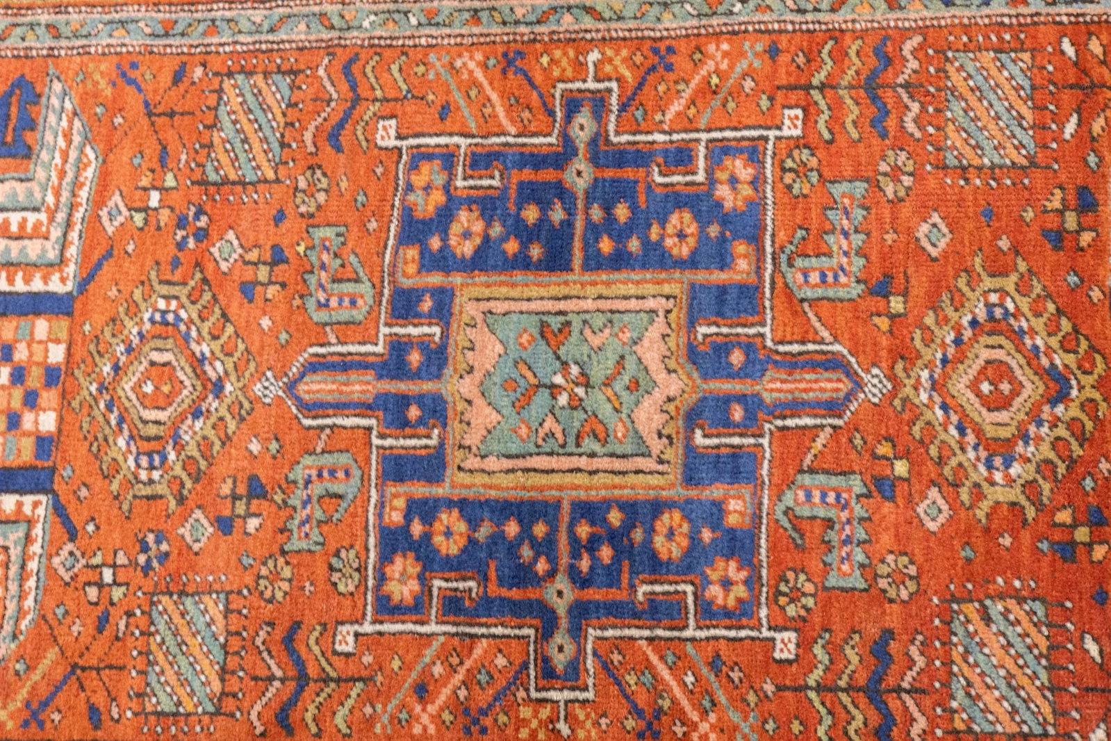 Antique Persian Heriz Long Rug 3'0" X 10'0" - 5