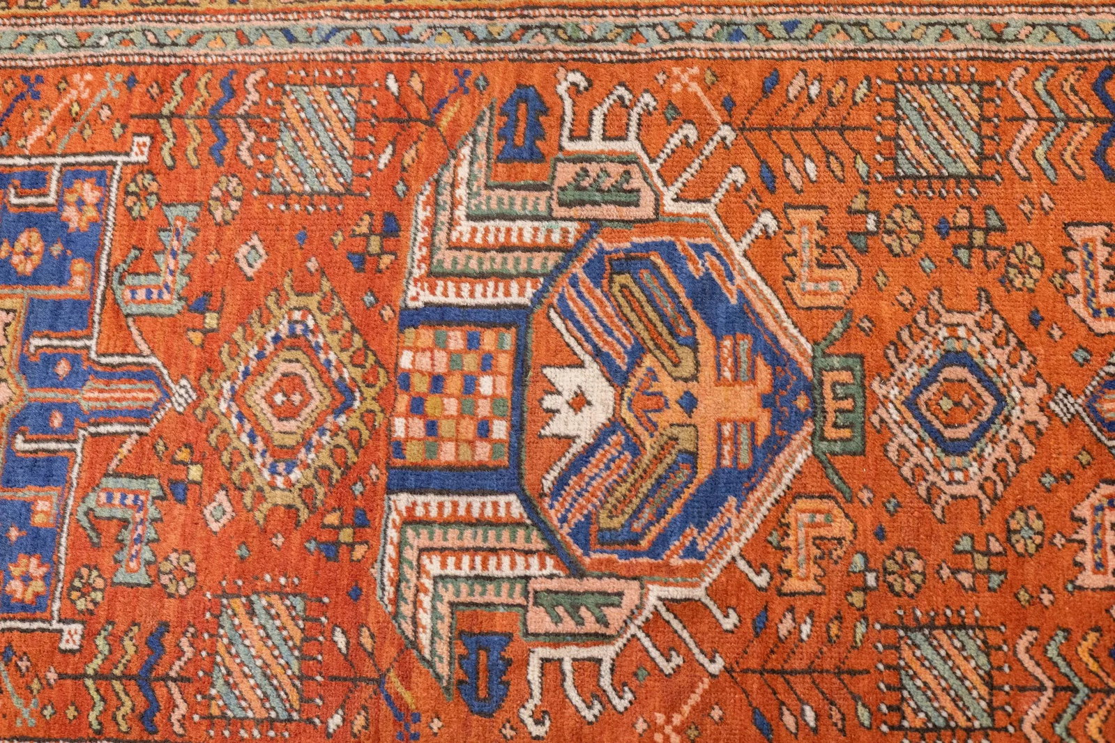 Antique Persian Heriz Long Rug 3'0" X 10'0" - 7