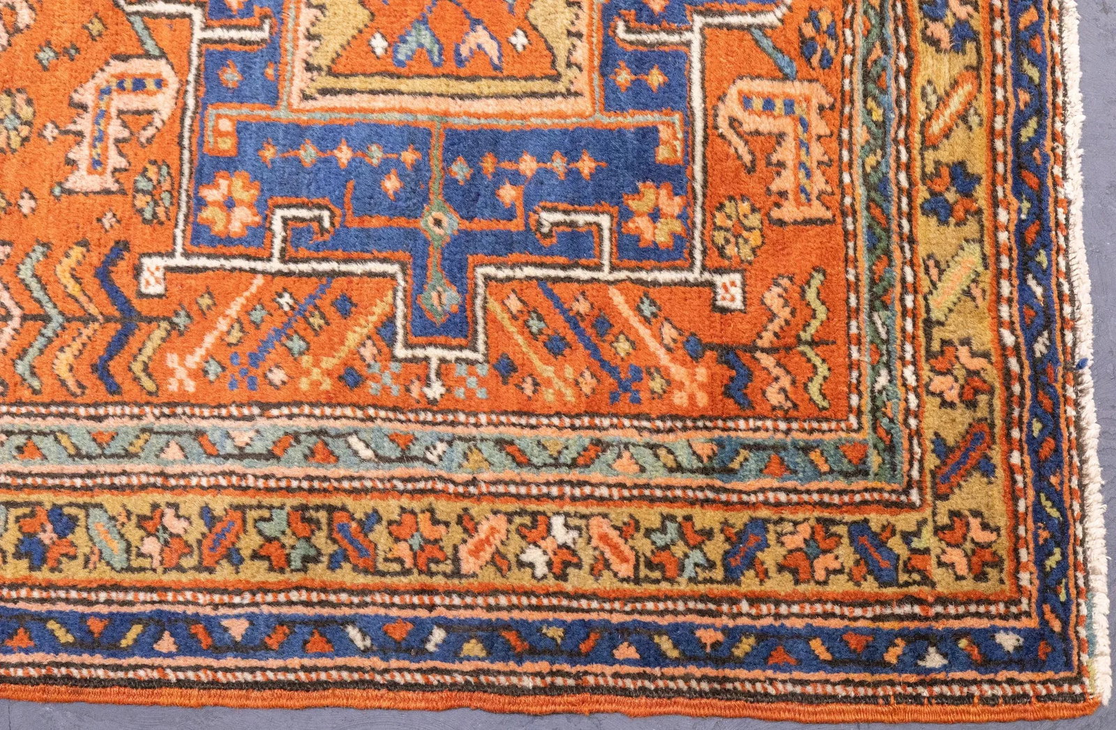 Antique Persian Heriz Long Rug 3'0" X 10'0" - 8