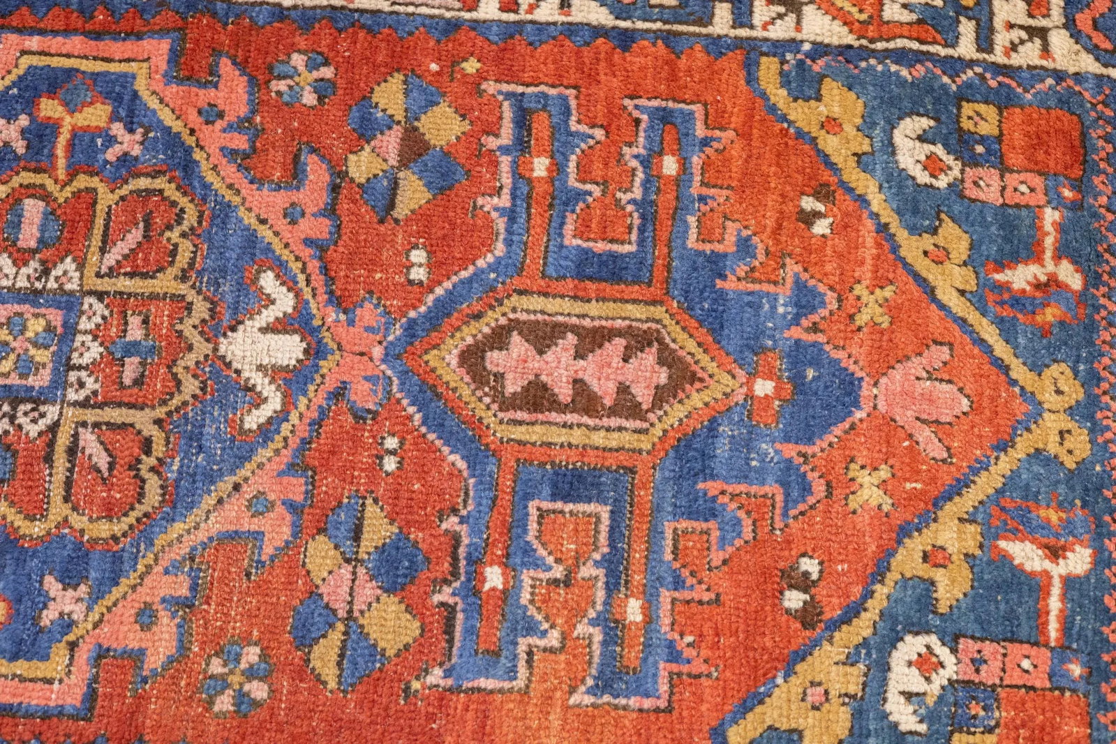 Antique Persian Heriz Rug 3'5'' X 10'1'' - 6