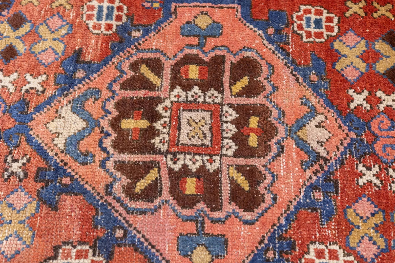 Antique Persian Heriz Rug 3'5'' X 10'1'' - 9