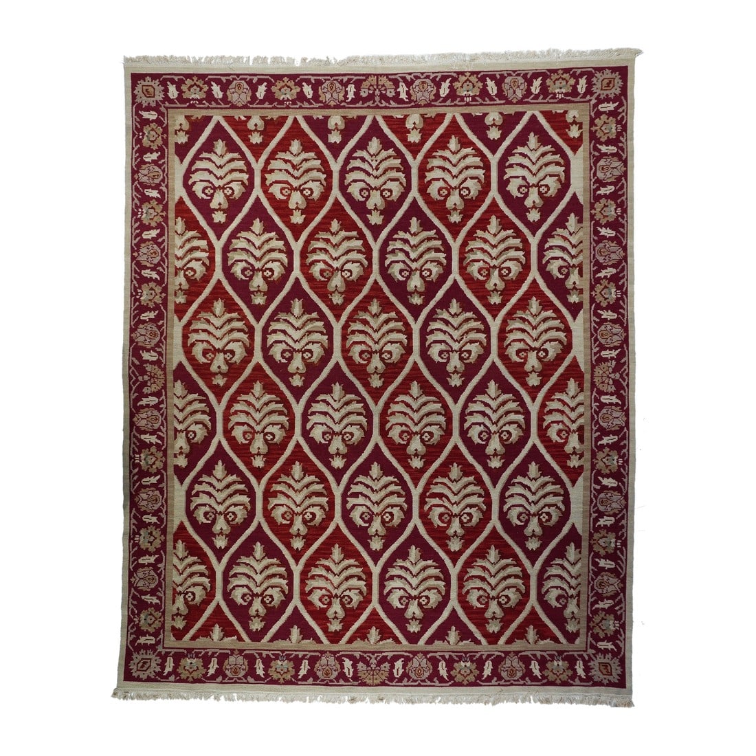 Turkish Sumak Flat Weave Wool Rug 8'0" X 10'0": Turkish Sumak Flat Weave Wool Rug 8'0" x 10'0". A technique rather than a specific type, in which warps are wrapped by coloured wefts to create a pattern. Caucasian, Turkish, Persian and other types.