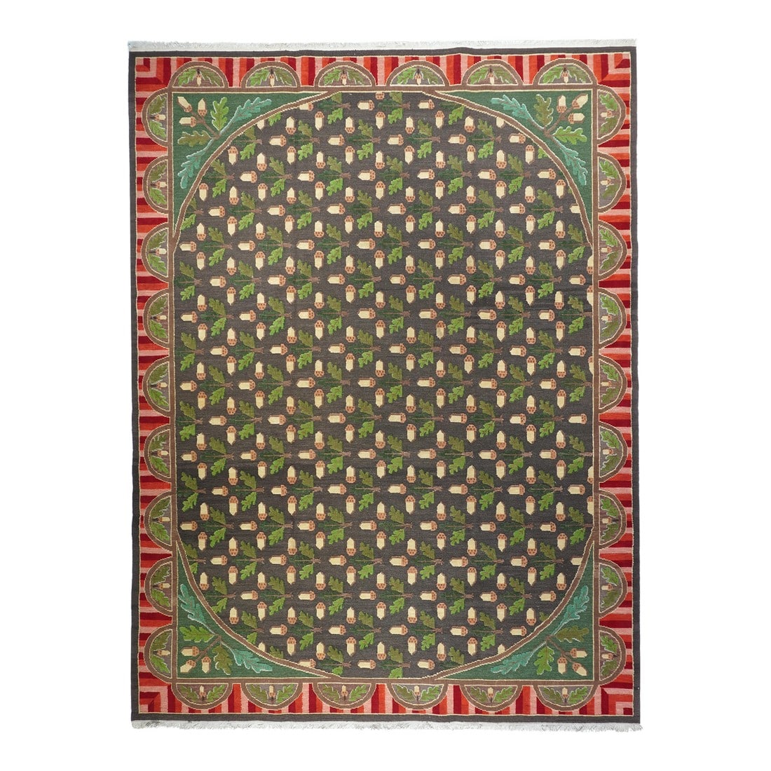 Turkish Sumak Flat Weave Wool Rug 10'0" X 14'0": Turkish Sumak Flat Weave Wool Rug 10'0" x 14'0". A technique rather than a specific type, in which warps are wrapped by coloured wefts to create a pattern. Caucasian, Turkish, Persian and other