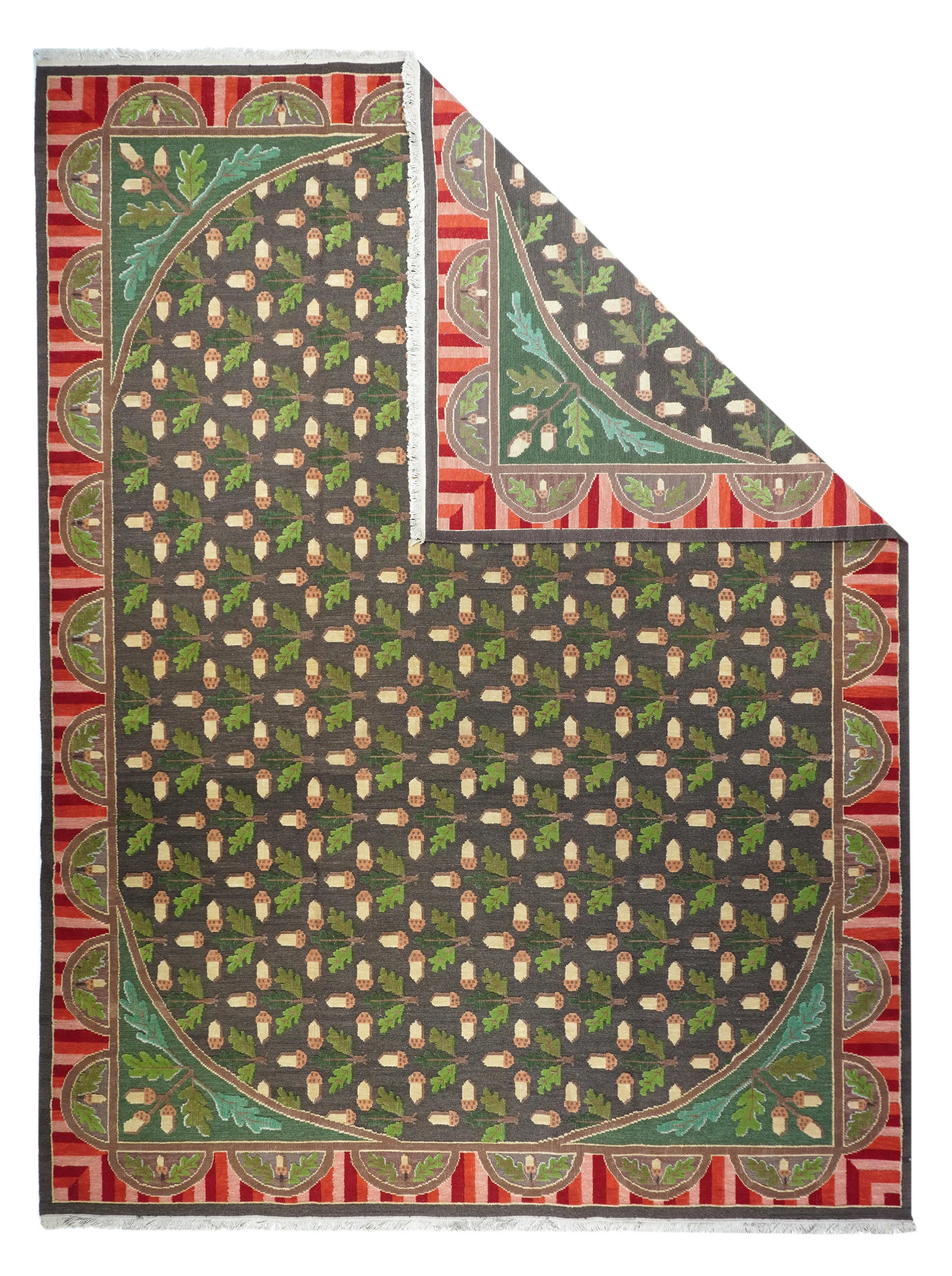 Turkish Sumak Flat Weave Wool Rug 10'0" X 14'0" - 2