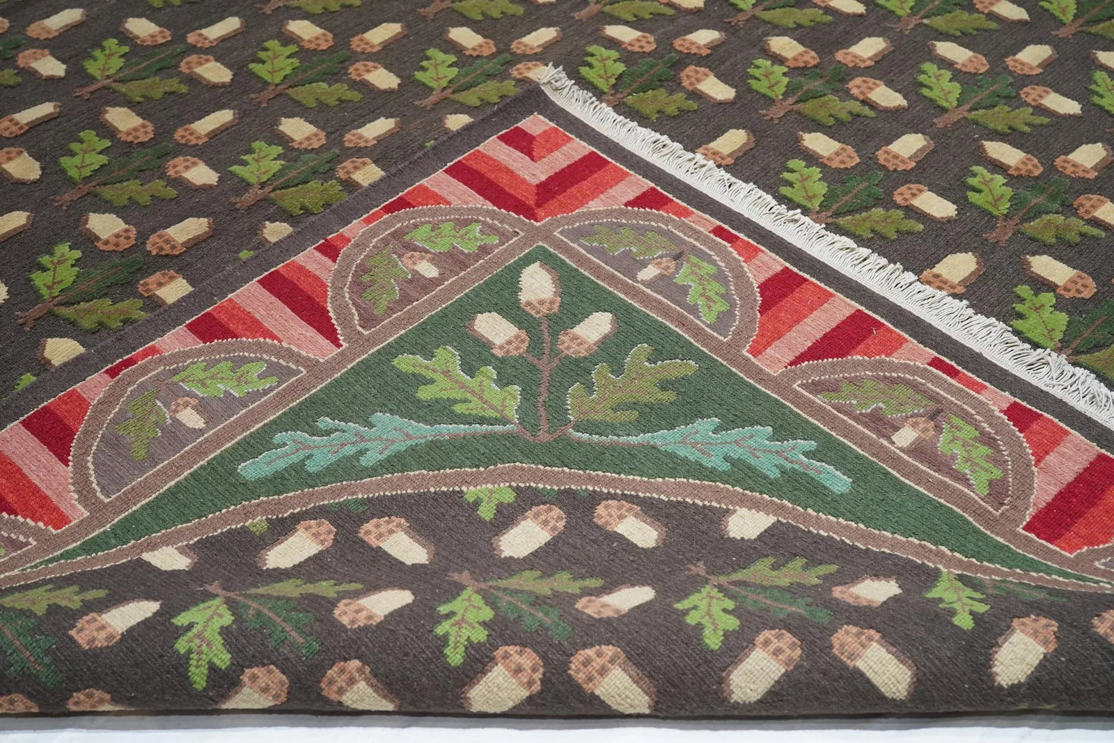 Turkish Sumak Flat Weave Wool Rug 10'0" X 14'0" - 3