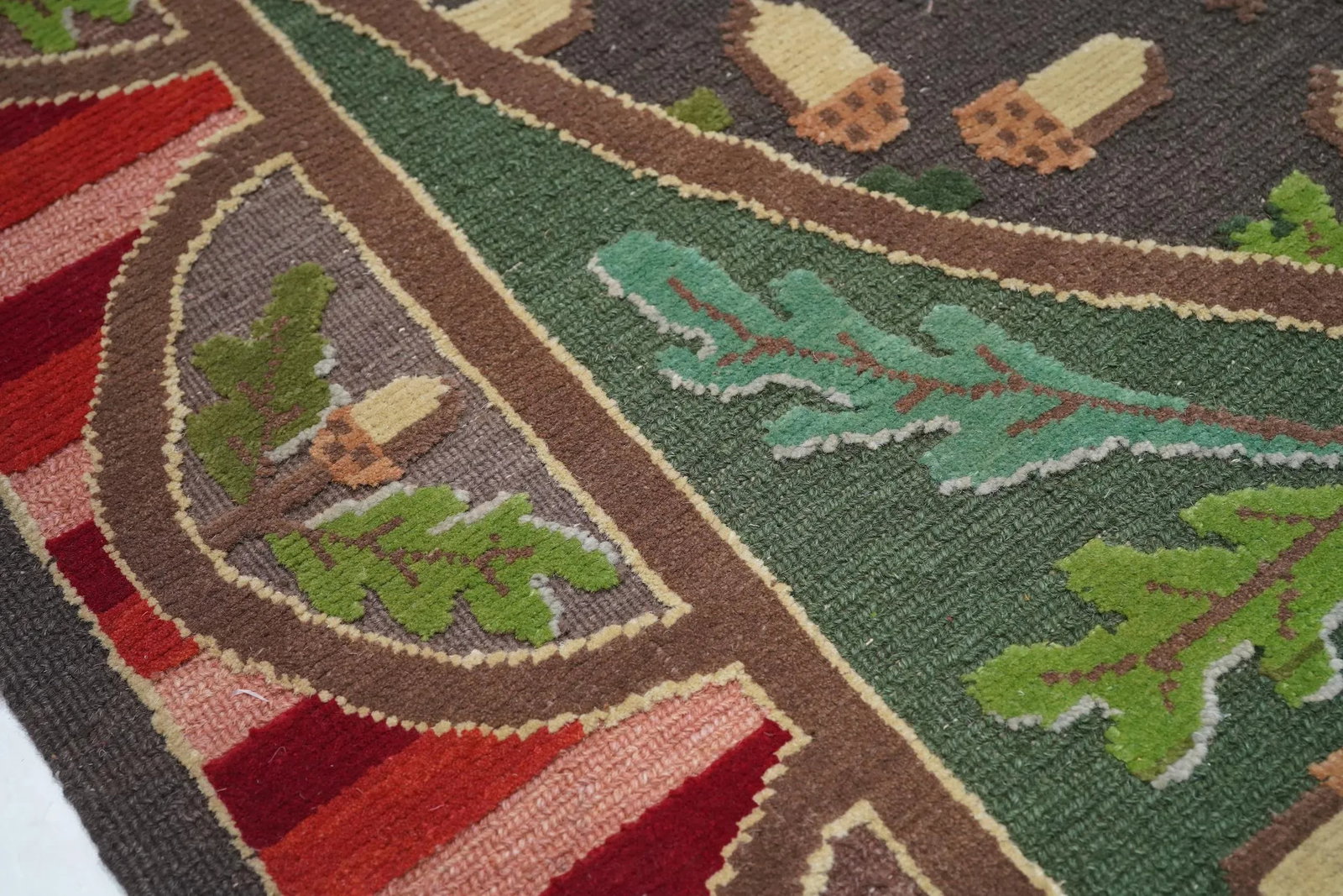 Turkish Sumak Flat Weave Wool Rug 10'0" X 14'0" - 4