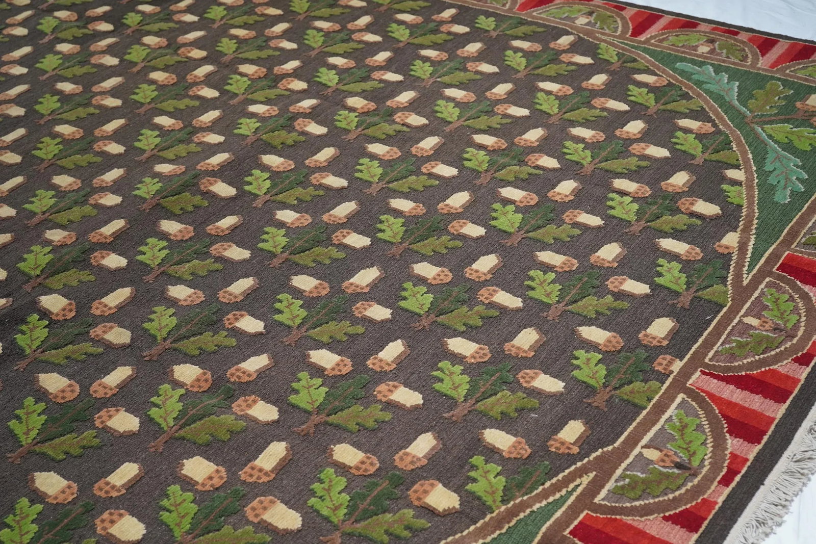 Turkish Sumak Flat Weave Wool Rug 10'0" X 14'0" - 5