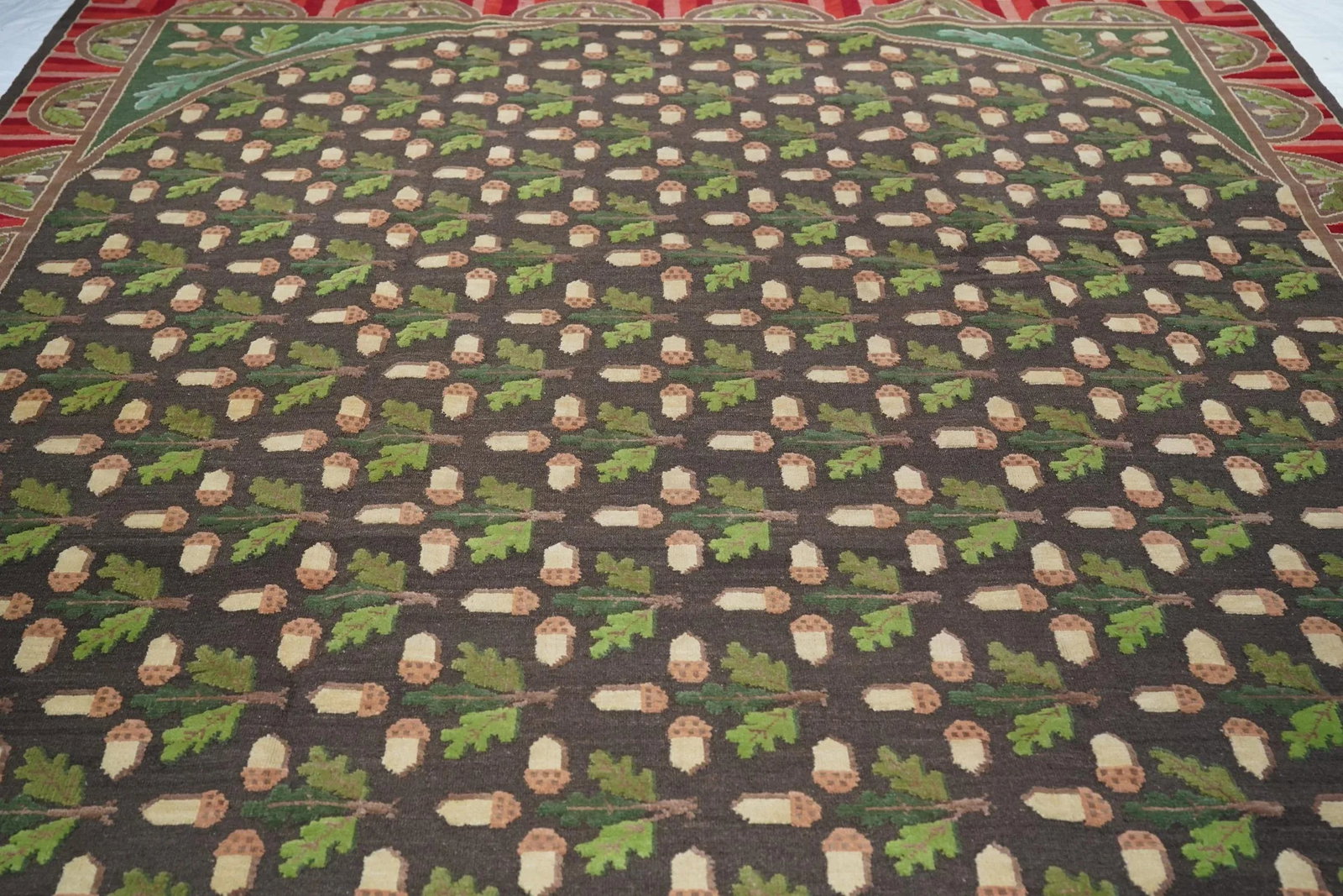 Turkish Sumak Flat Weave Wool Rug 10'0" X 14'0" - 7