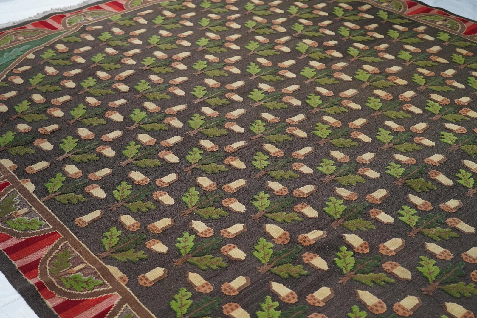 Turkish Sumak Flat Weave Wool Rug 10'0" X 14'0" - 8