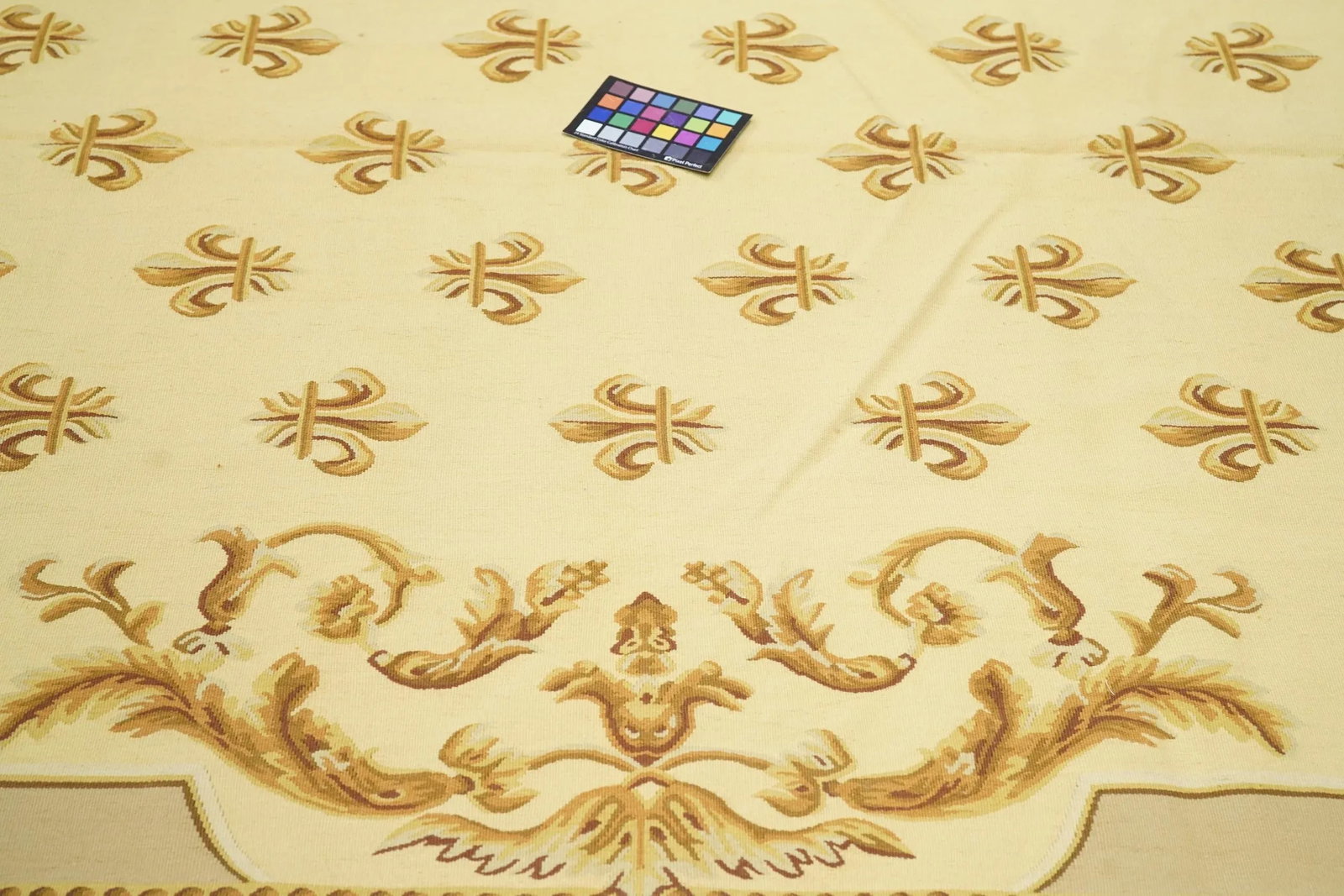 Aubusson Flat Weave Wool Rug 6'0" X 9'0" - 6