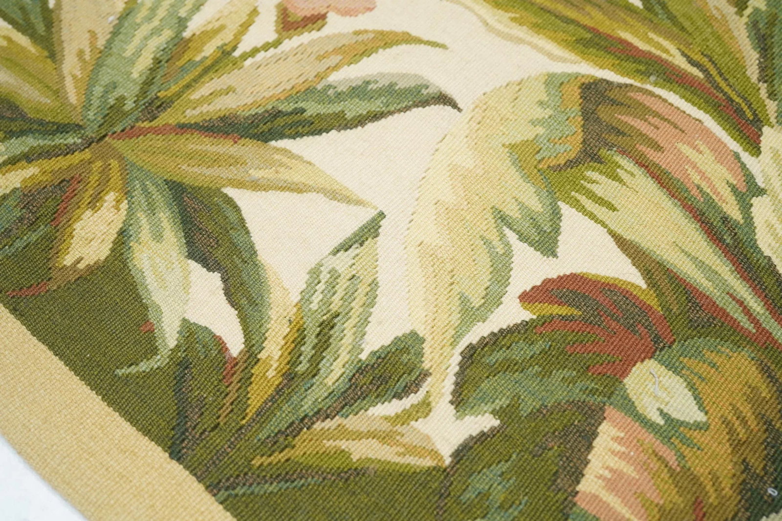 Aubusson Flat Weave Wool Rug 12'0" X 15'0" - 10