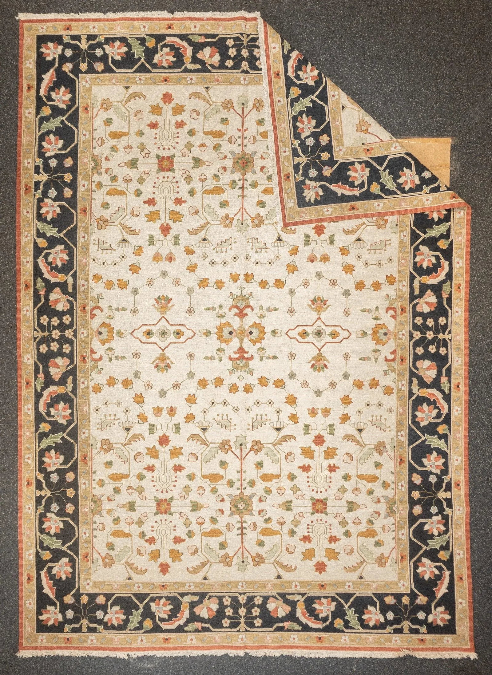 Turkish Sumak Flat Weave Wool Rug 10'0" X 14'0" - 2