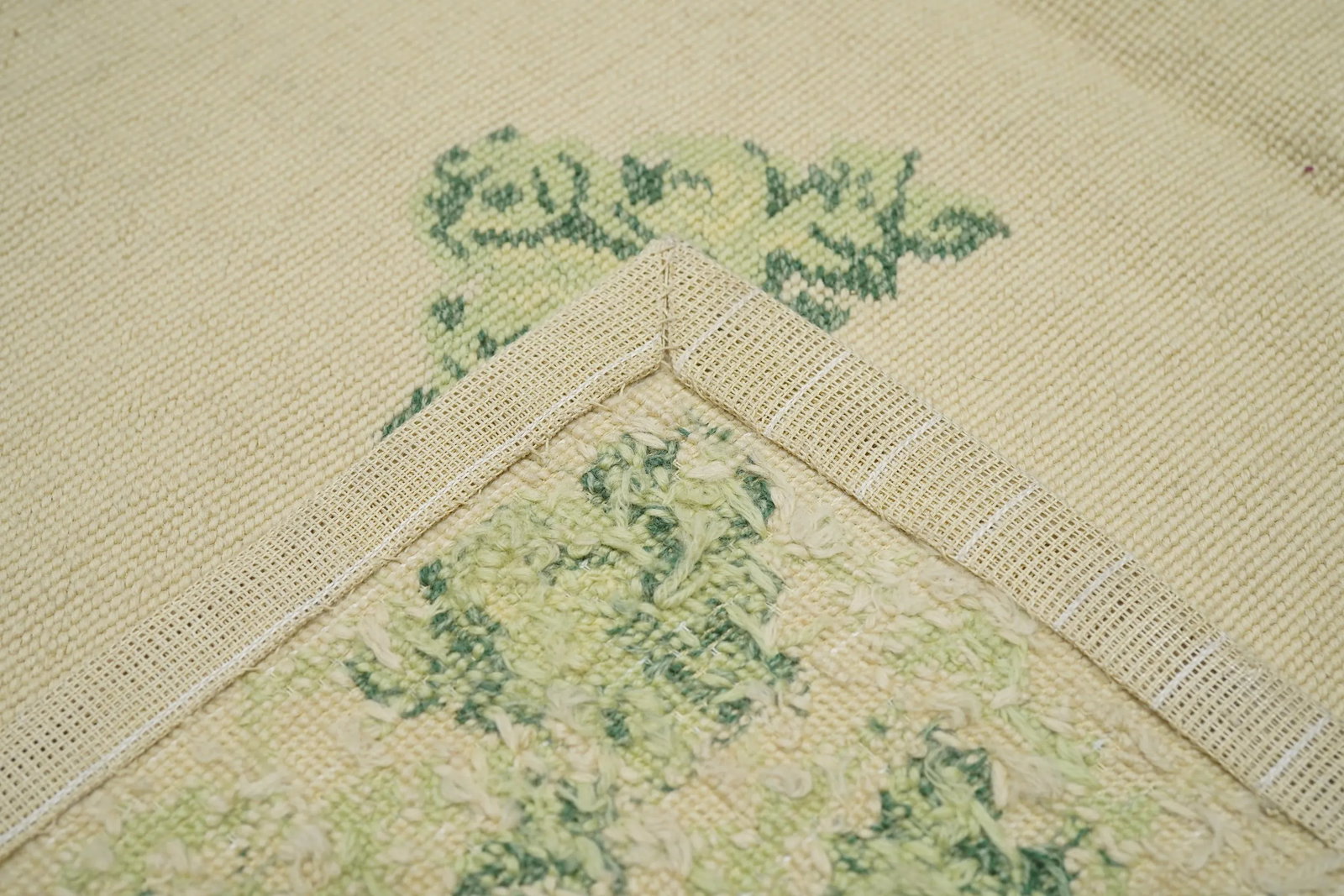 Needle Point Flat Weave Wool Rug 8'0" X 10'0" - 5
