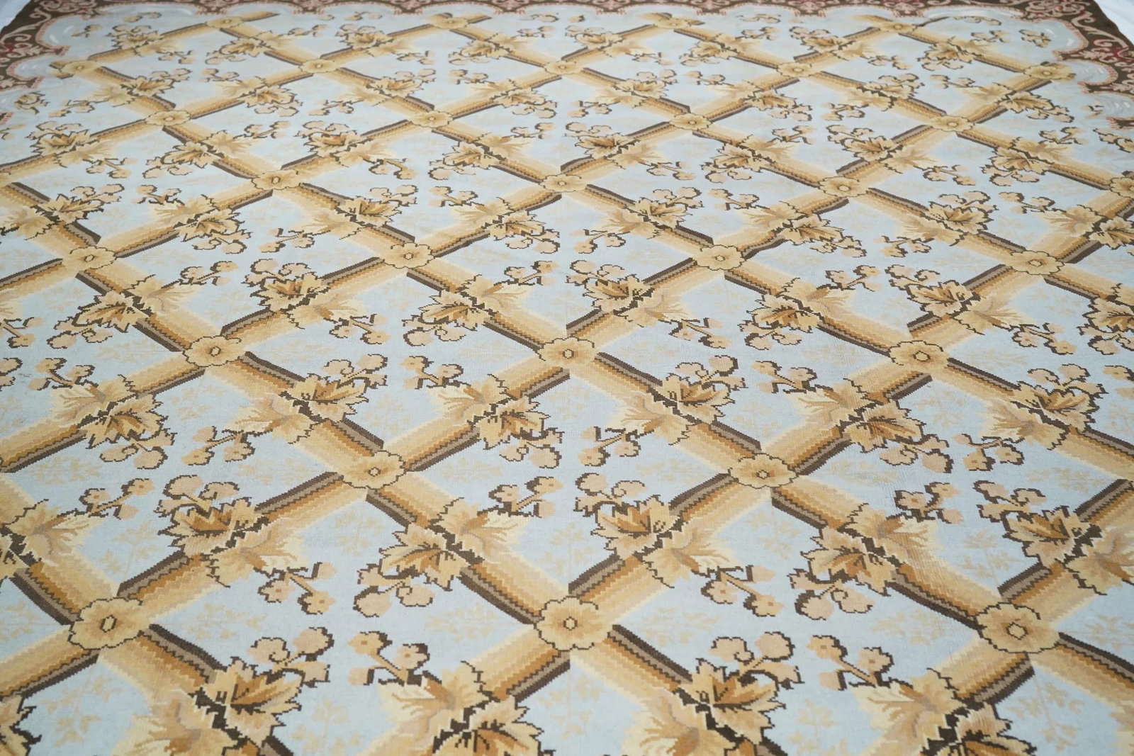 Turkish Oushak Rug 10'0" X 14'0" - 5