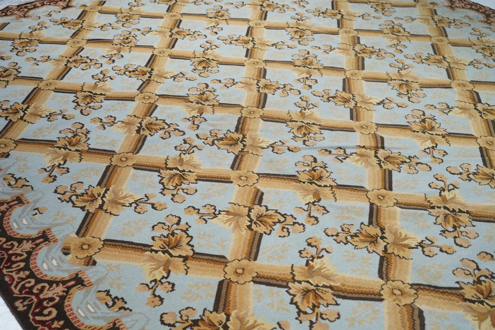 Turkish Oushak Rug 10'0" X 14'0" - 6