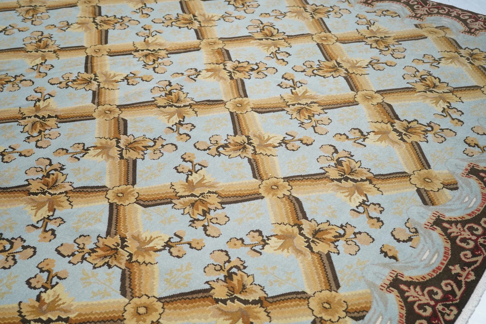 Turkish Oushak Rug 10'0" X 14'0" - 8