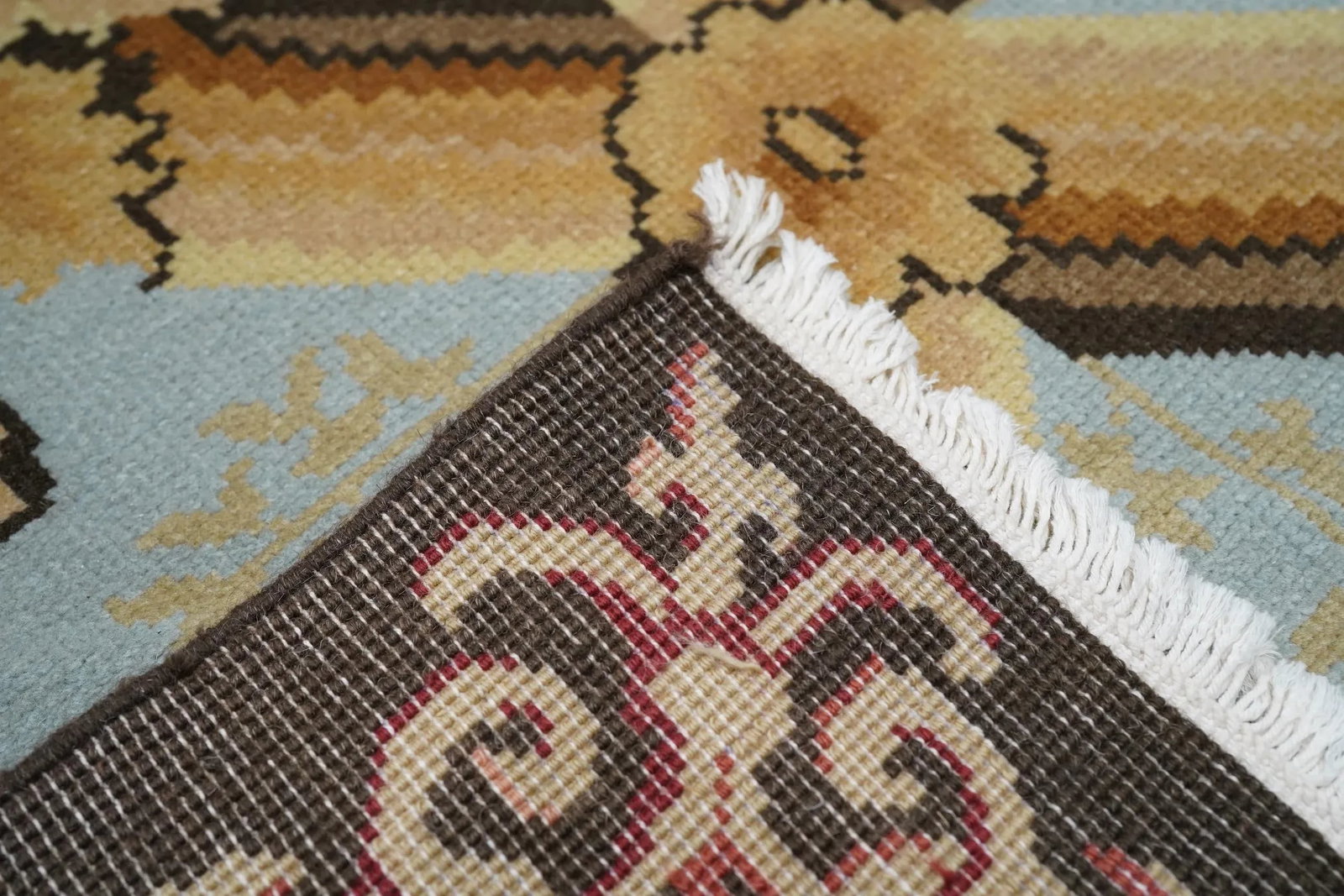 Turkish Oushak Rug 10'0" X 14'0" - 9