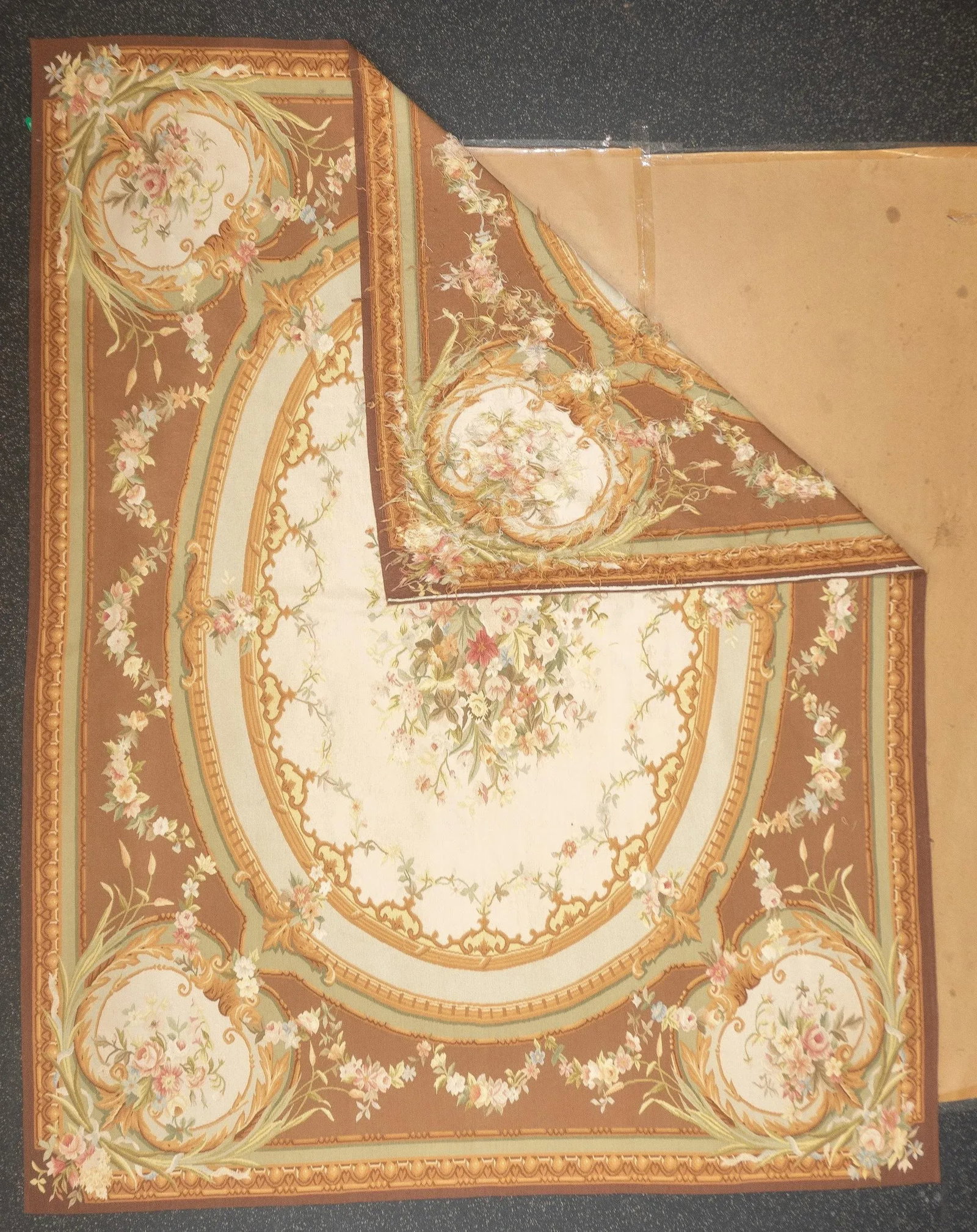 Aubusson Flat Weave Wool Rug 8'0" X 10'0" - 2