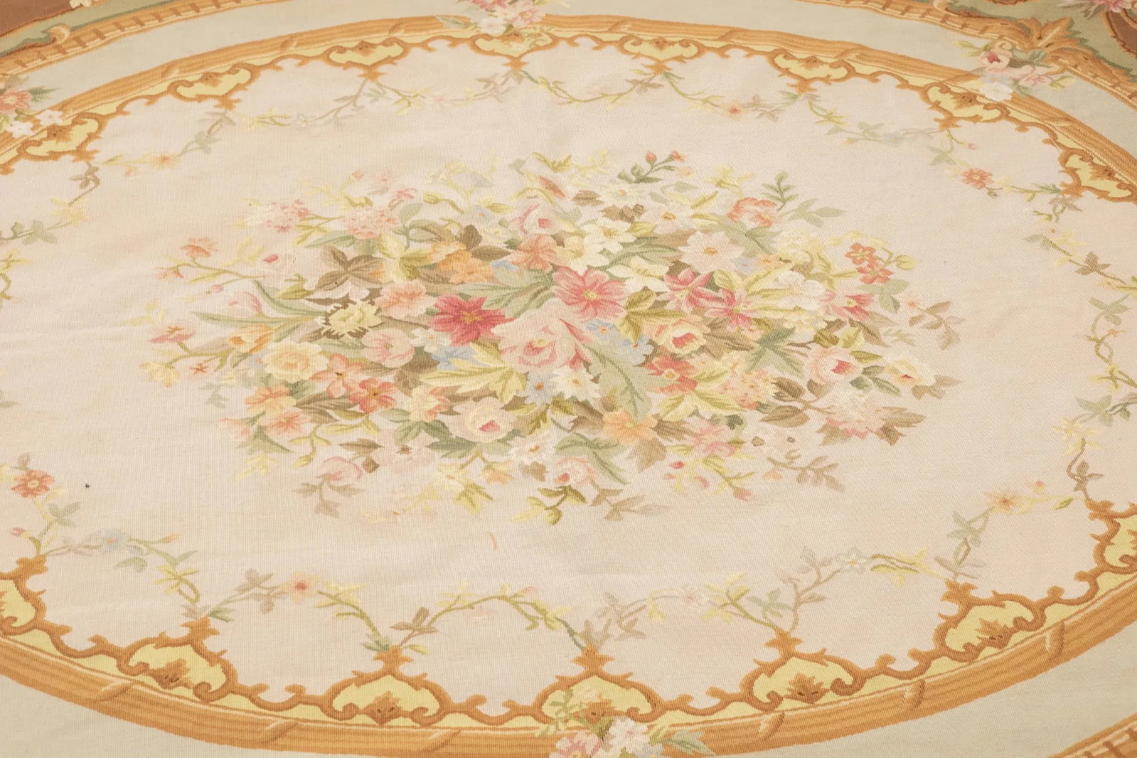 Aubusson Flat Weave Wool Rug 8'0" X 10'0" - 6