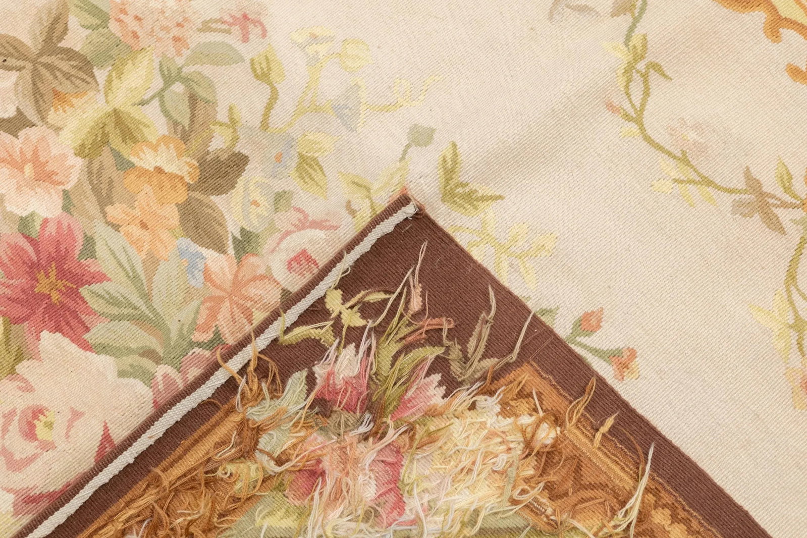 Aubusson Flat Weave Wool Rug 8'0" X 10'0" - 7