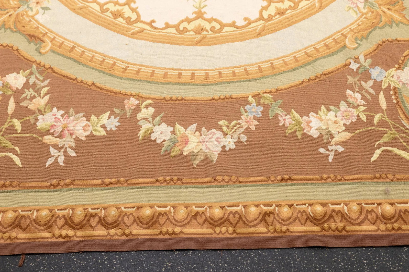 Aubusson Flat Weave Wool Rug 8'0" X 10'0" - 8