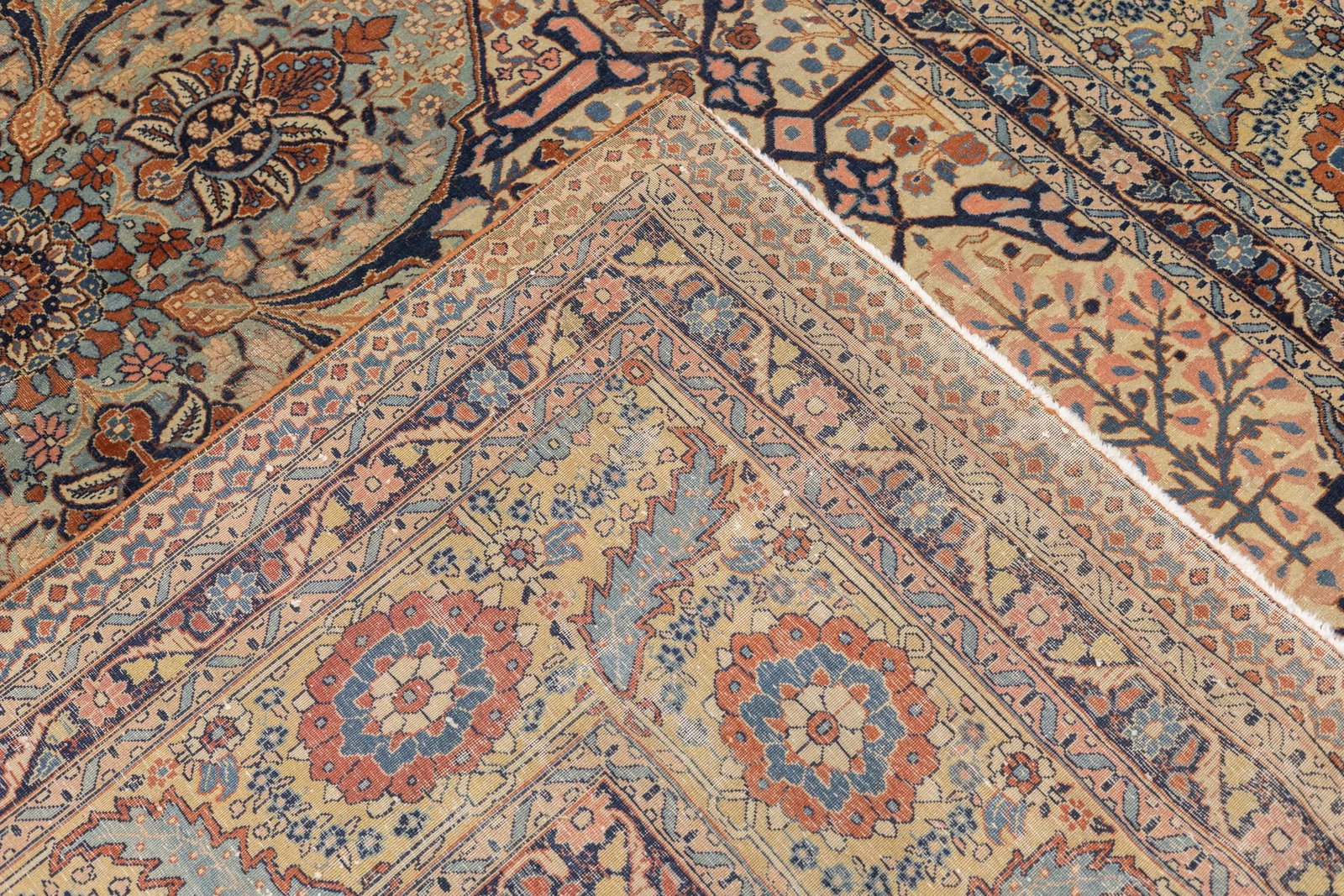 Antique Persian Haji Jalili Tabriz Rug 7'10'' X 12'2'' - 5