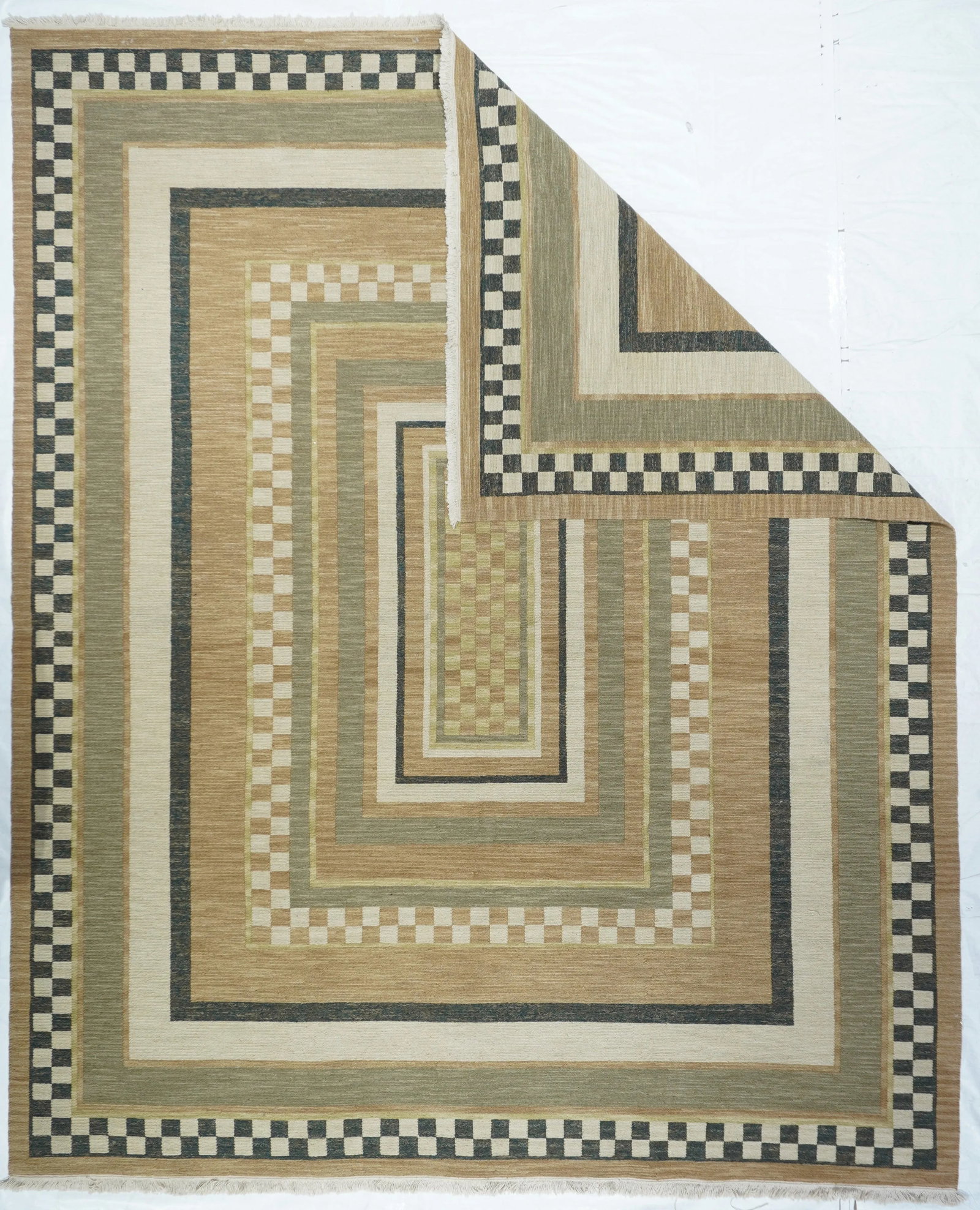 Turkish Sumak Flat Weave Wool Rug 8'0" X 10'0" - 2