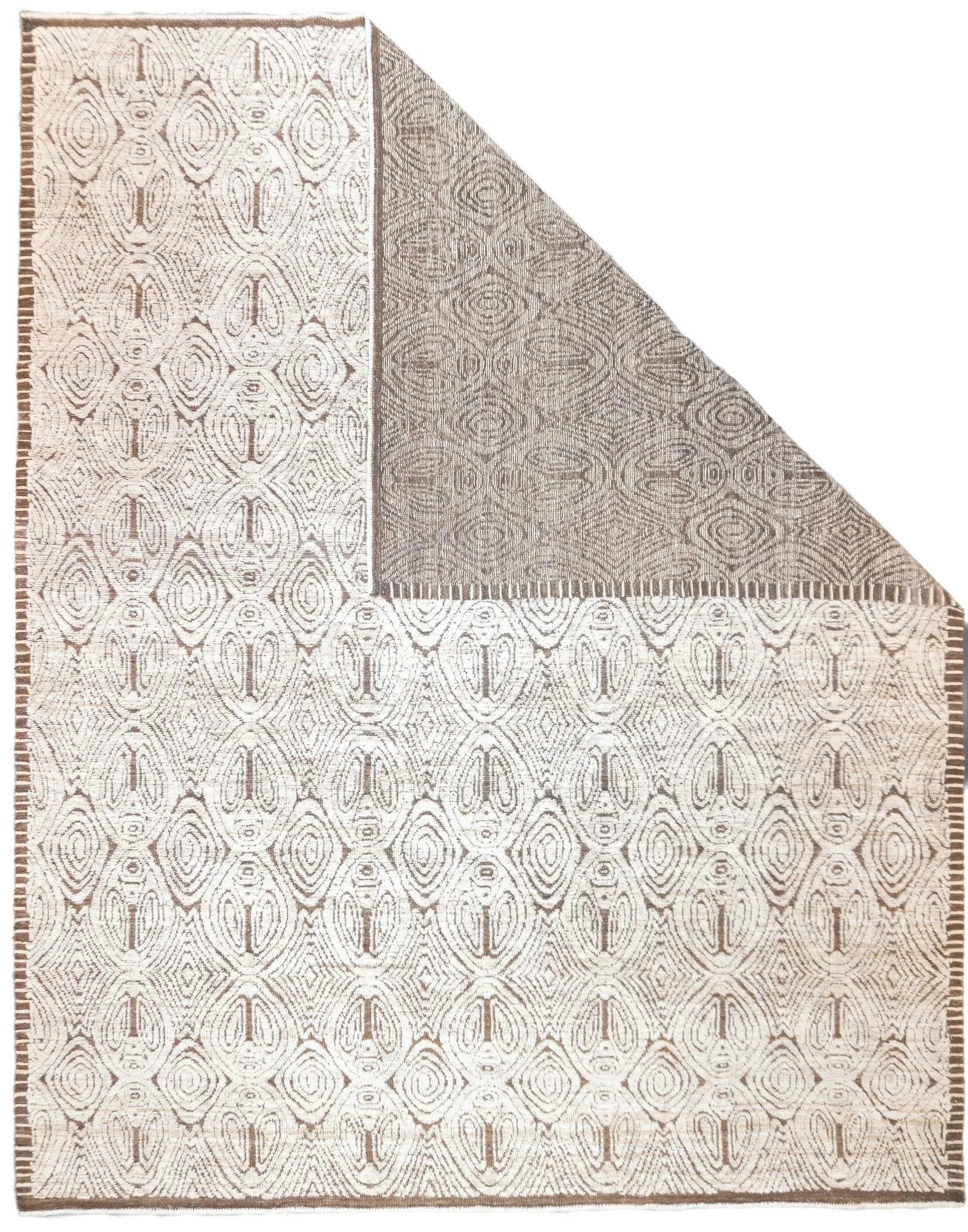 Fine Vintage Turkish Oushak Wool Rug 8'2'' X 10'3'' - 2