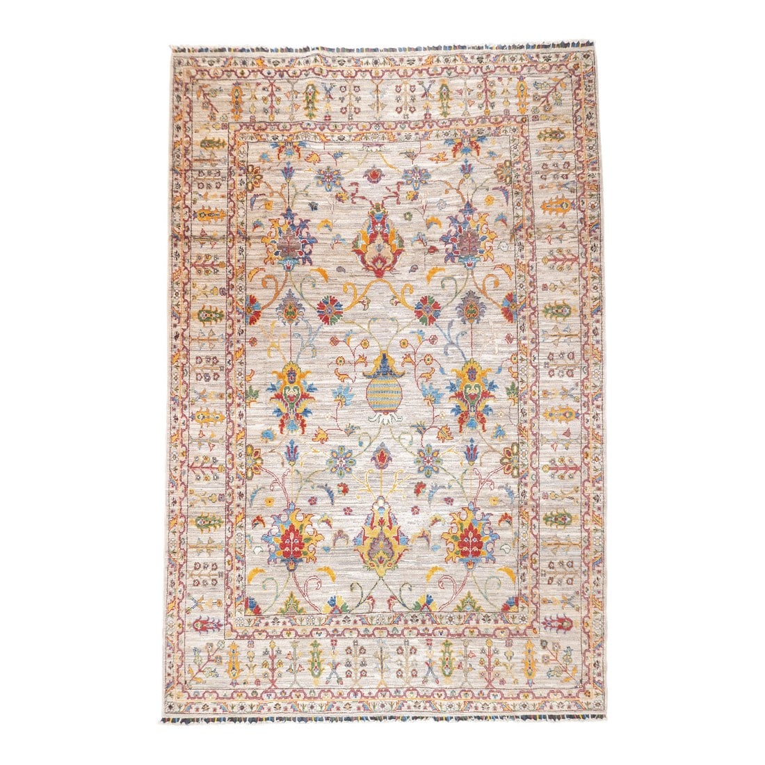 Contemporary Gabbeh Rug 6'5'' X 9'9'': Contemporary Gabbeh Rug 6'5'' x 9'9''. Wool pile rugs, usually scatter formats, woven by the Qashghai tribes of SW Persia (Fars Province), in moderate weave, uncluttered geometries and unshaded