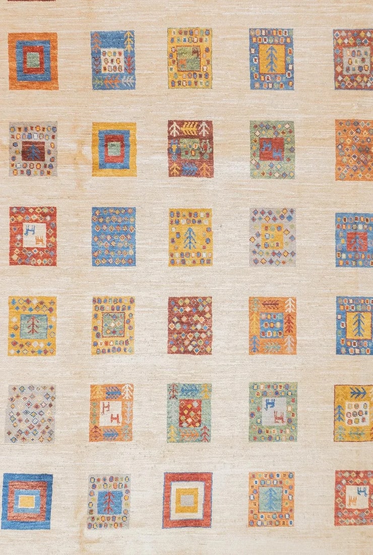 Contemporary Gabbeh Rug 6'8'' X 9'11'' - 3