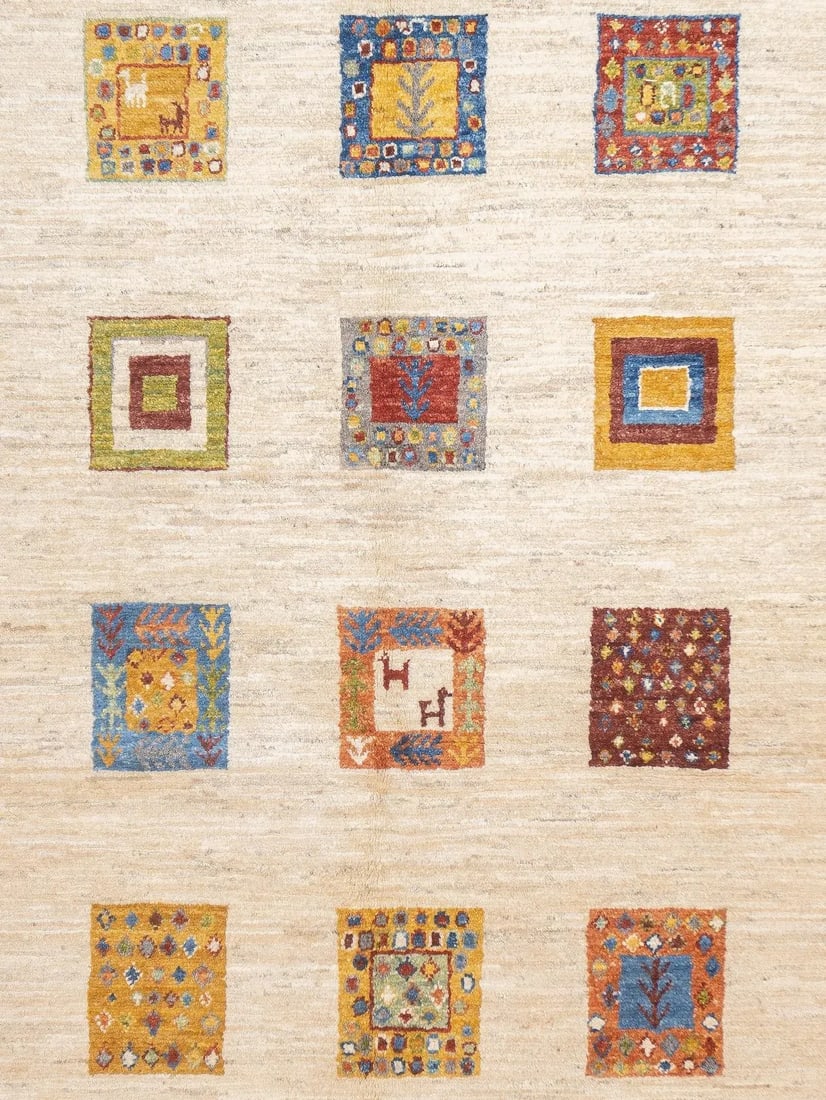 Contemporary Gabbeh Rug 5'0" X 6'6'' - 3